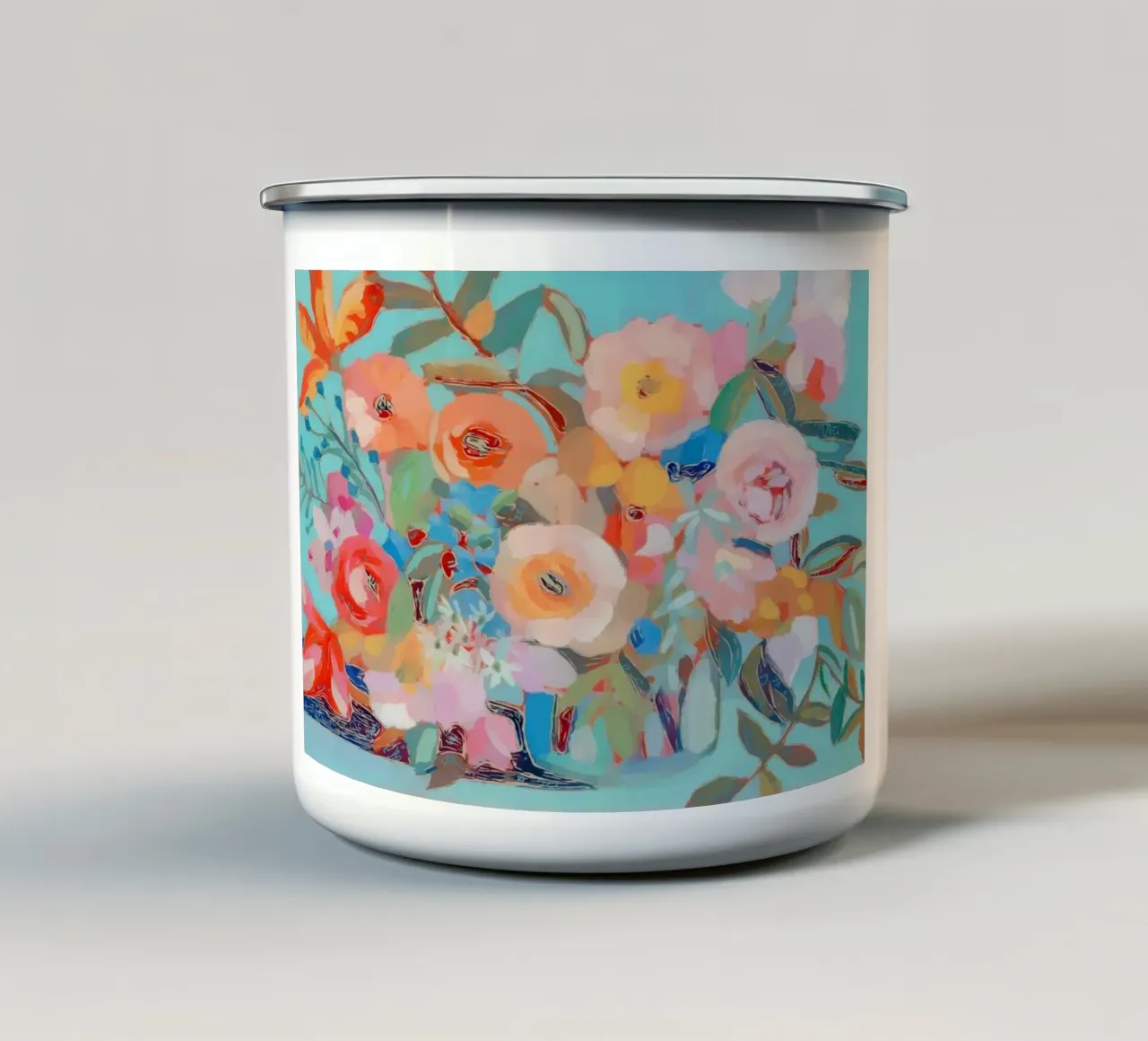 Vivace tazza in smalto da Suzanne Allard