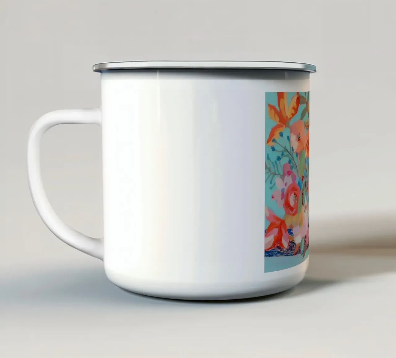 Vivace tazza in smalto da Suzanne Allard