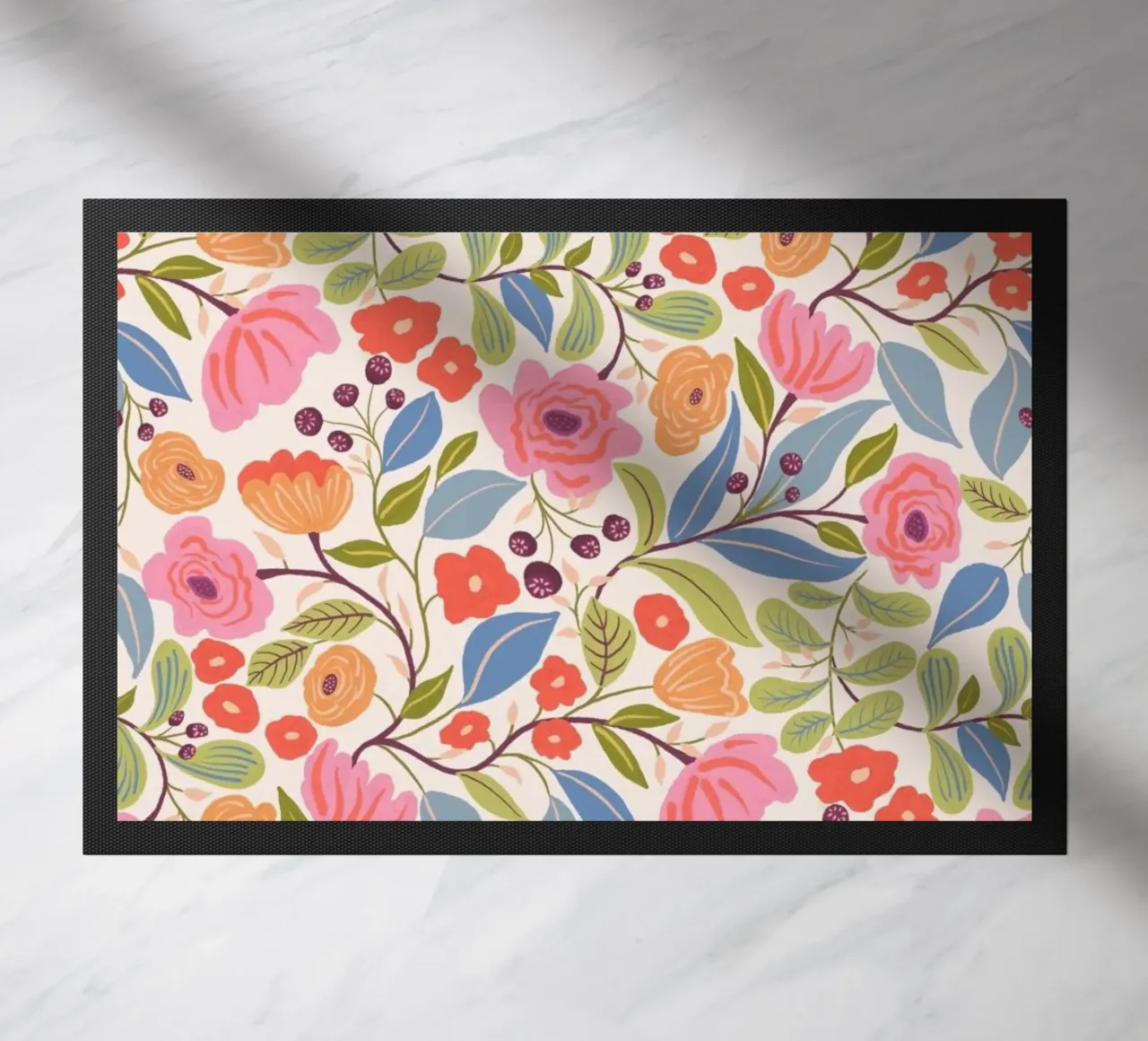 Sara's Cottage Pattern doormat by Suzanne Allard