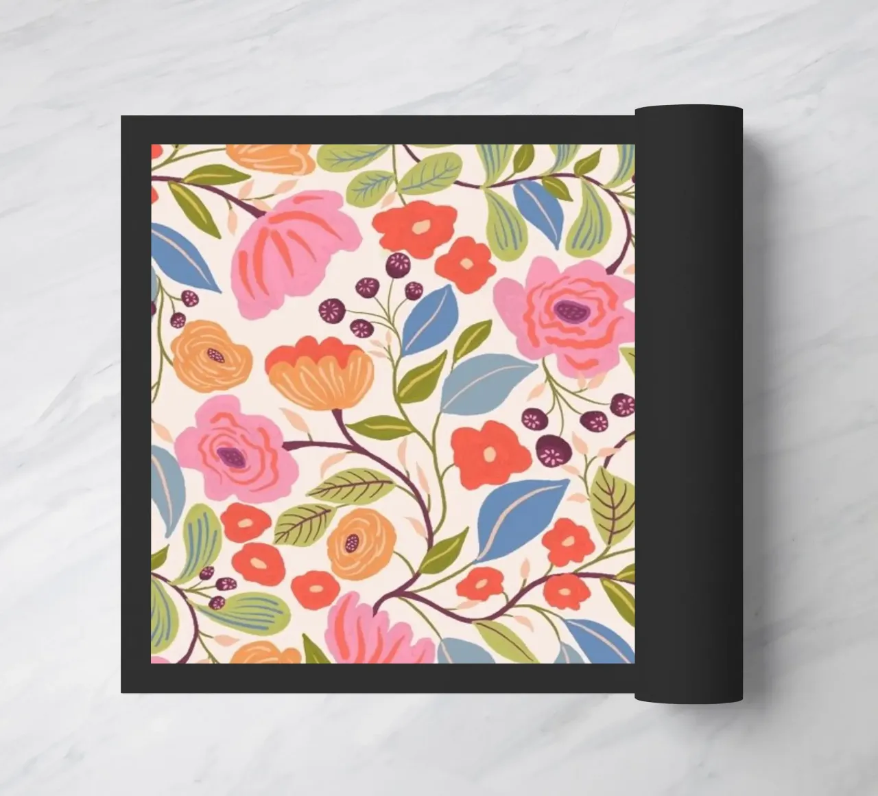 Sara's Cottage Pattern doormat by Suzanne Allard