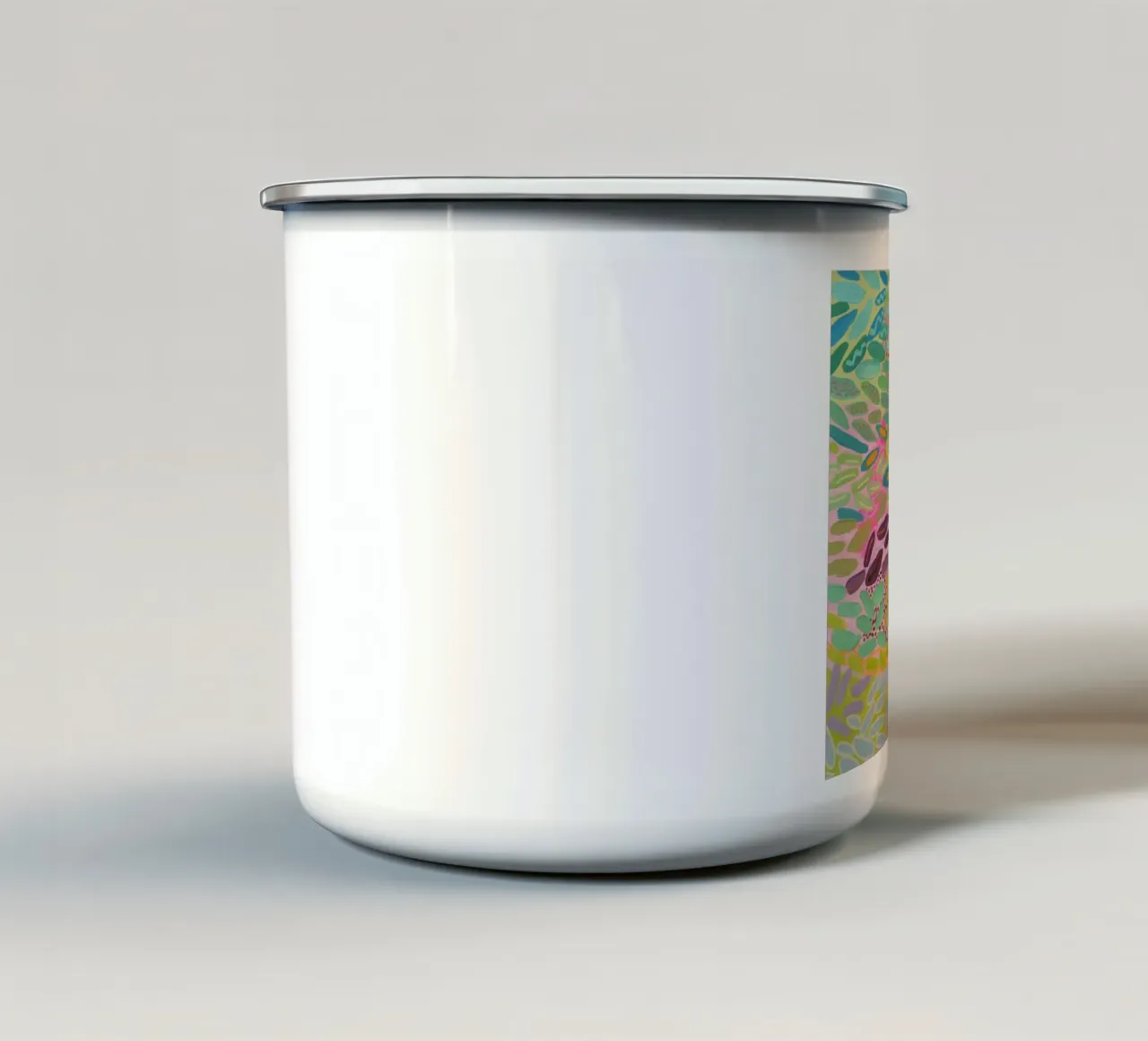 Rocce del fiume tazza in smalto da Suzanne Allard