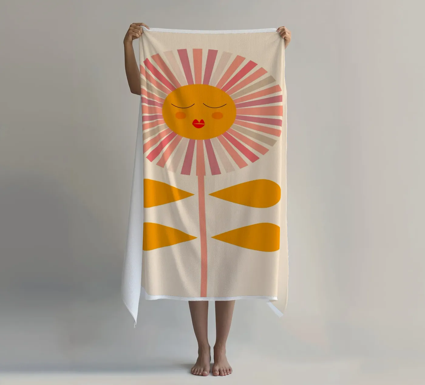 Flower Sun telo mare da MirimoDesign