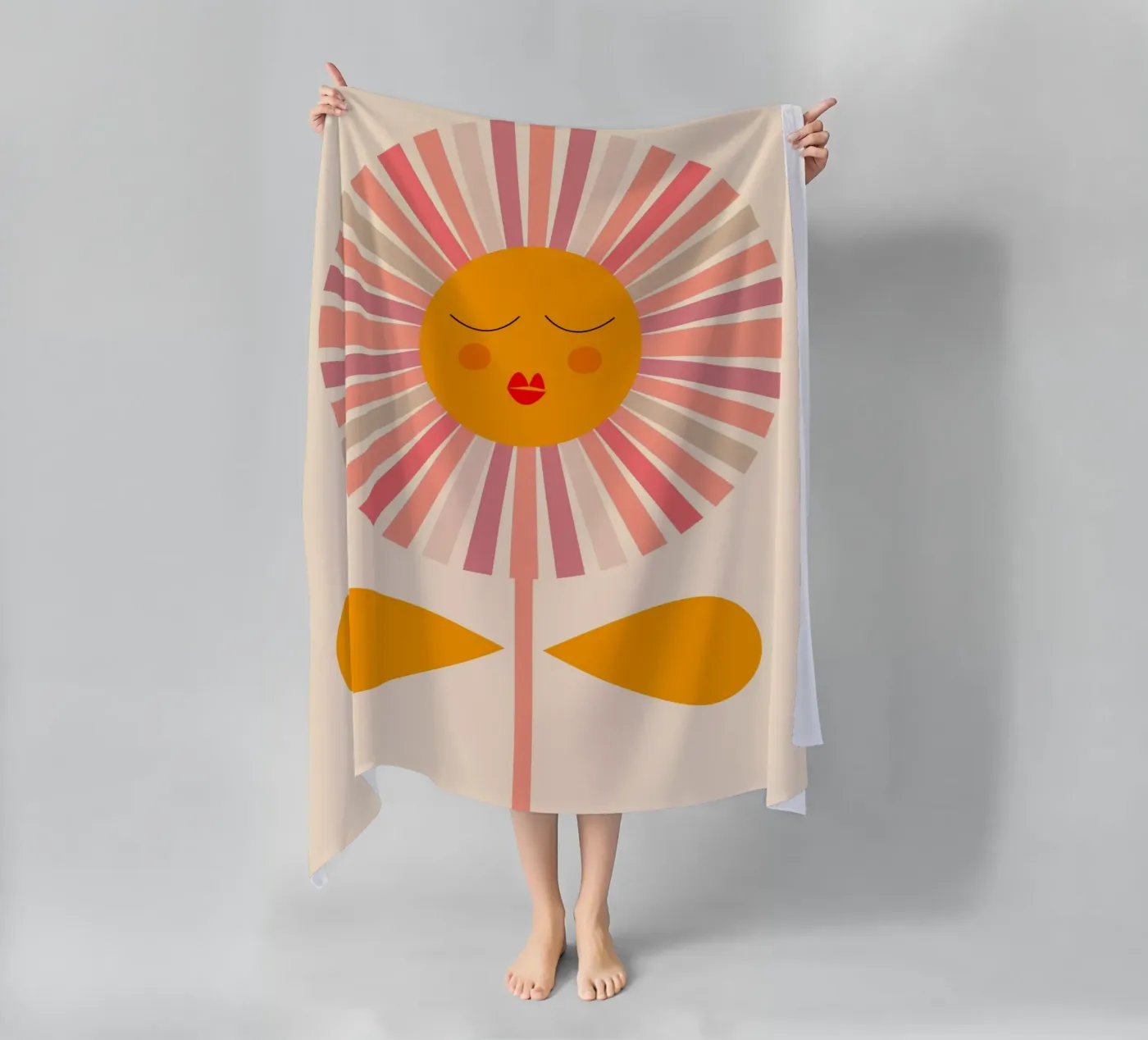 Flower Sun telo mare da MirimoDesign
