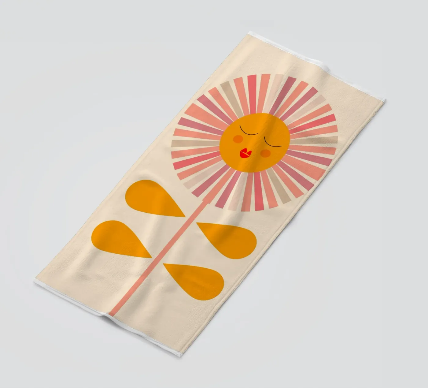 Flower Sun telo mare da MirimoDesign