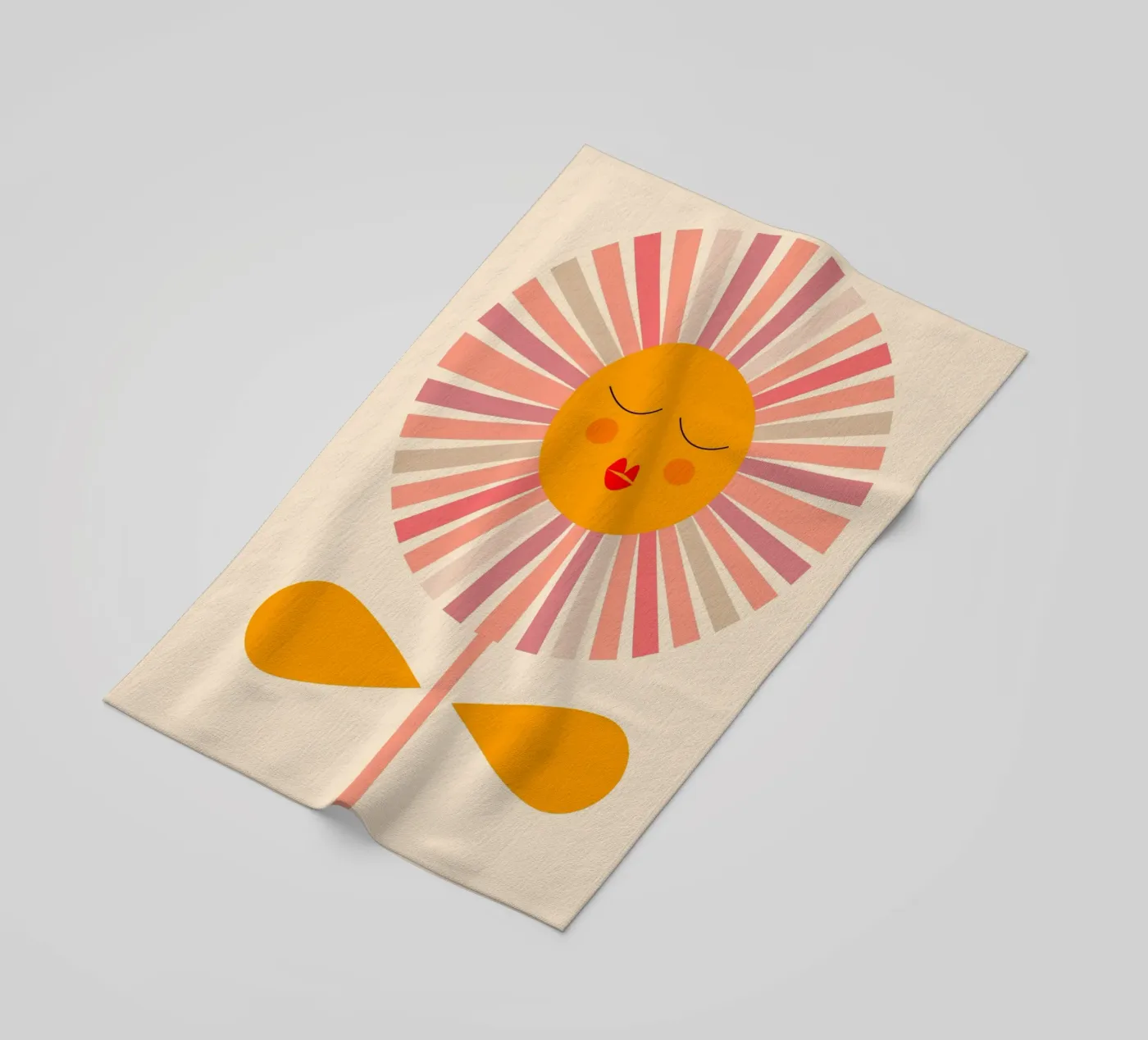 Flower Sun telo mare da MirimoDesign