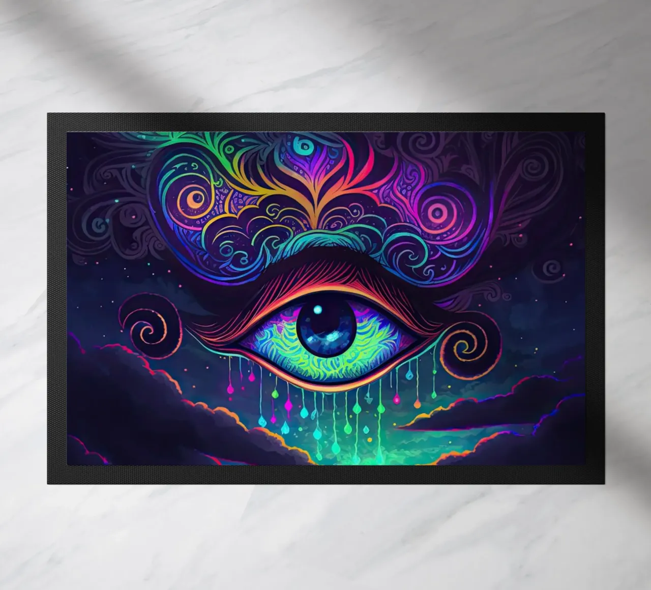 Clouded Eye doormat by Wumples