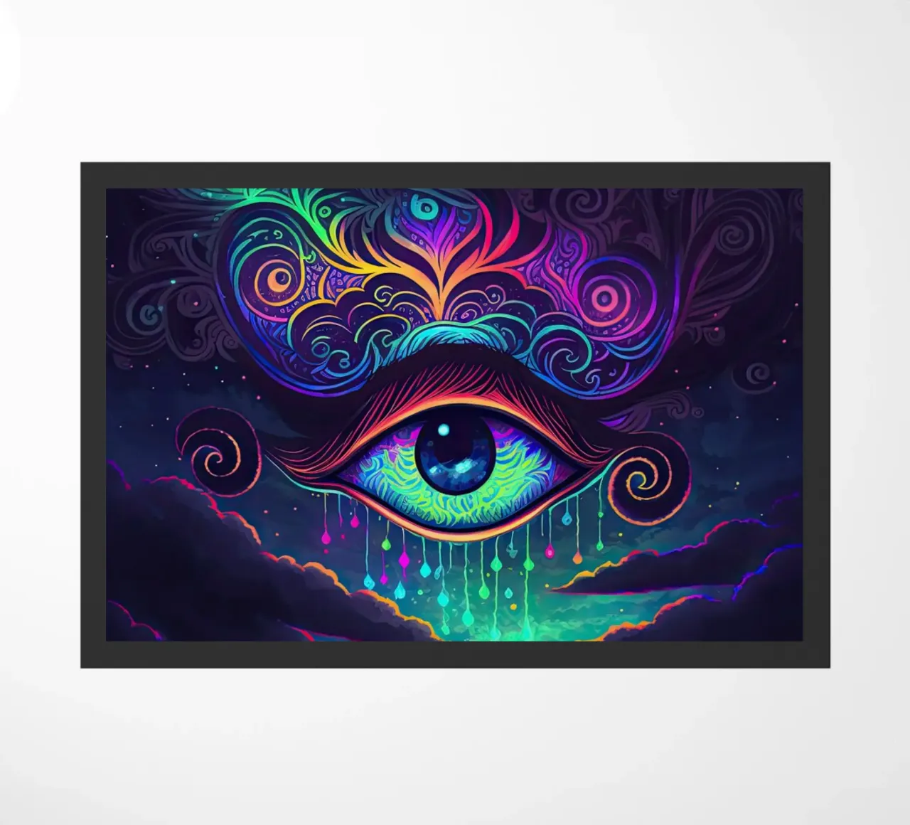 Clouded Eye doormat by Wumples