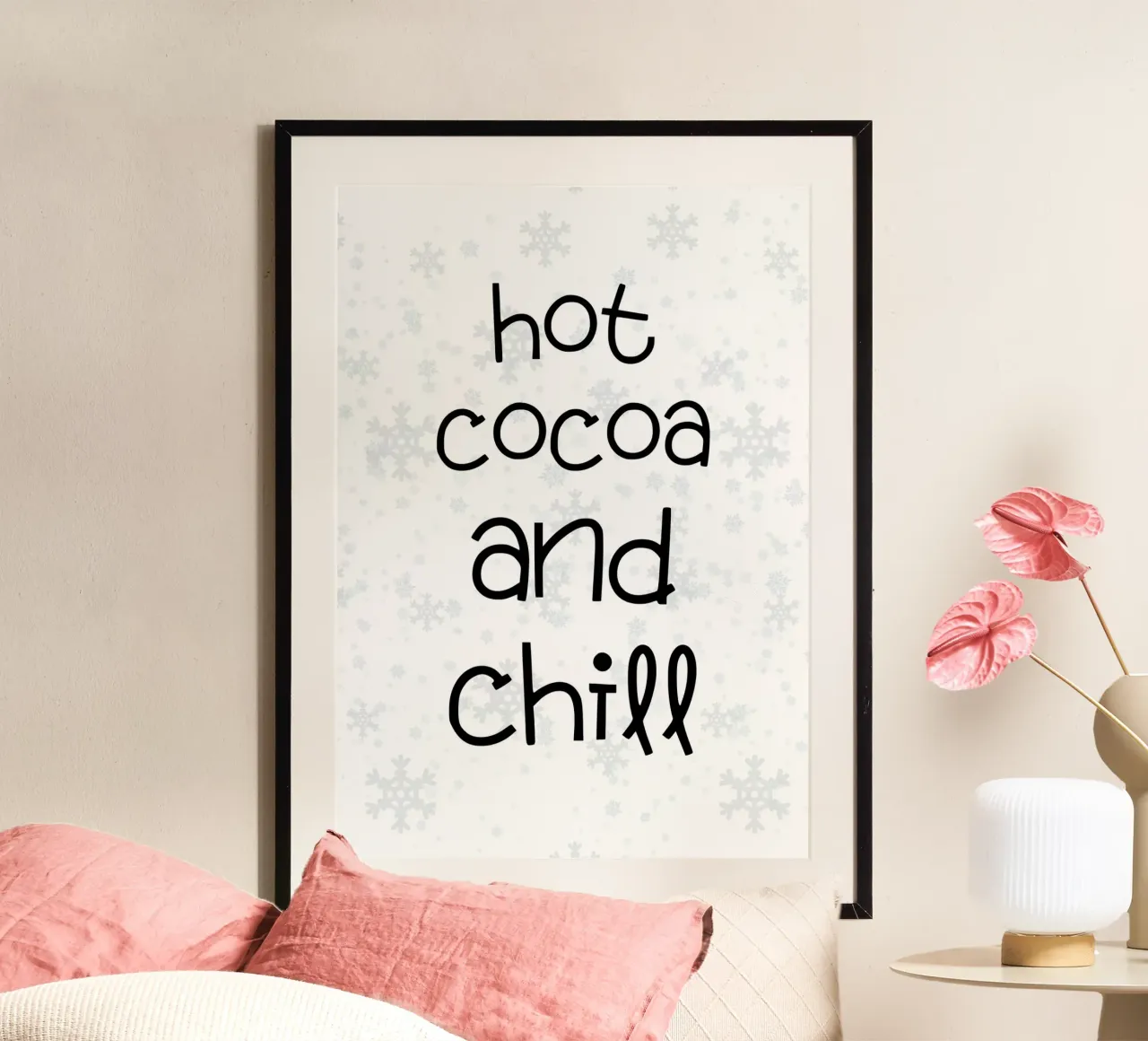 Hot cocoa and chill carta hahnemühle da HolidaysCandyWalls