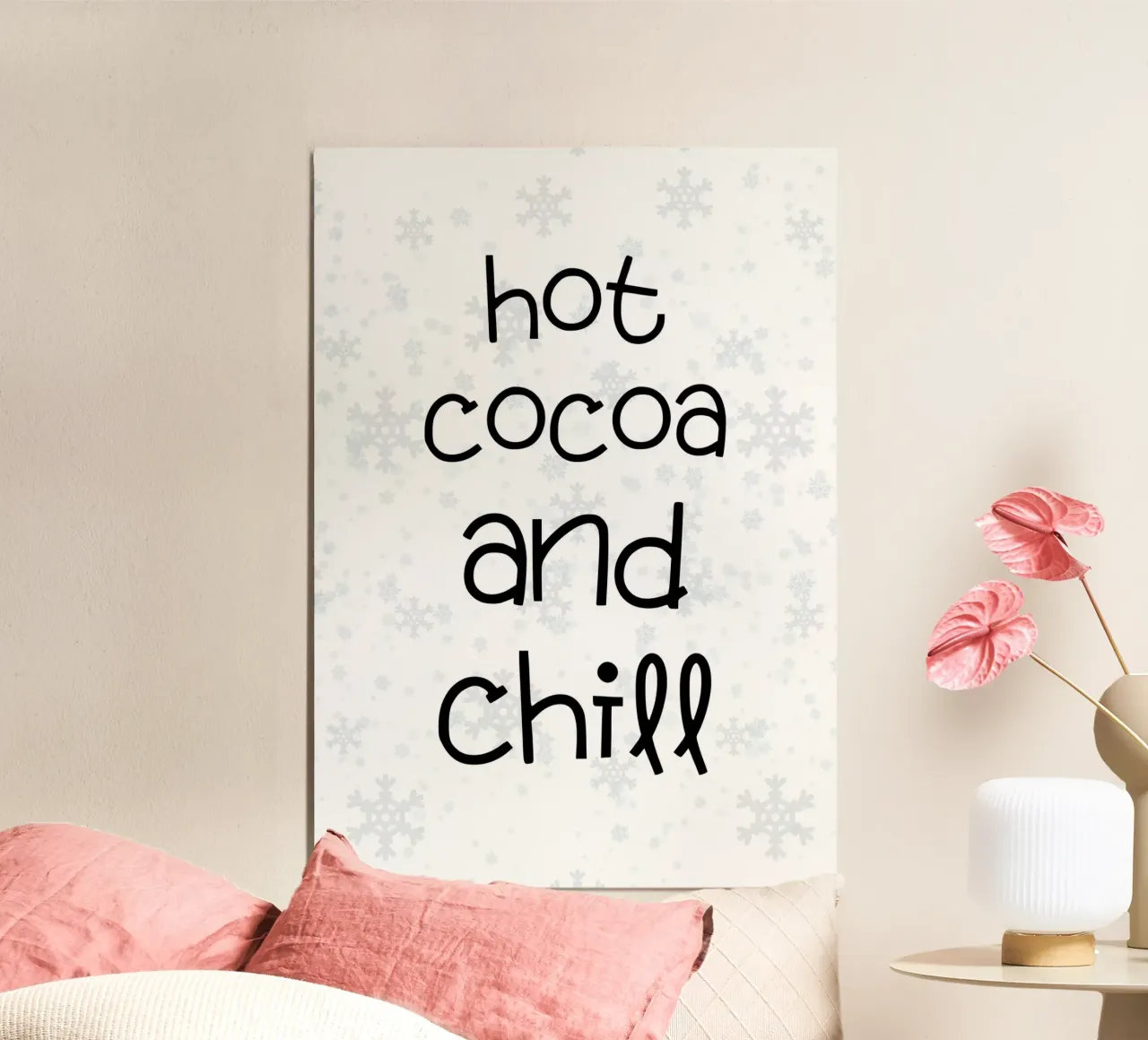 Hot cocoa and chill carta hahnemühle da HolidaysCandyWalls