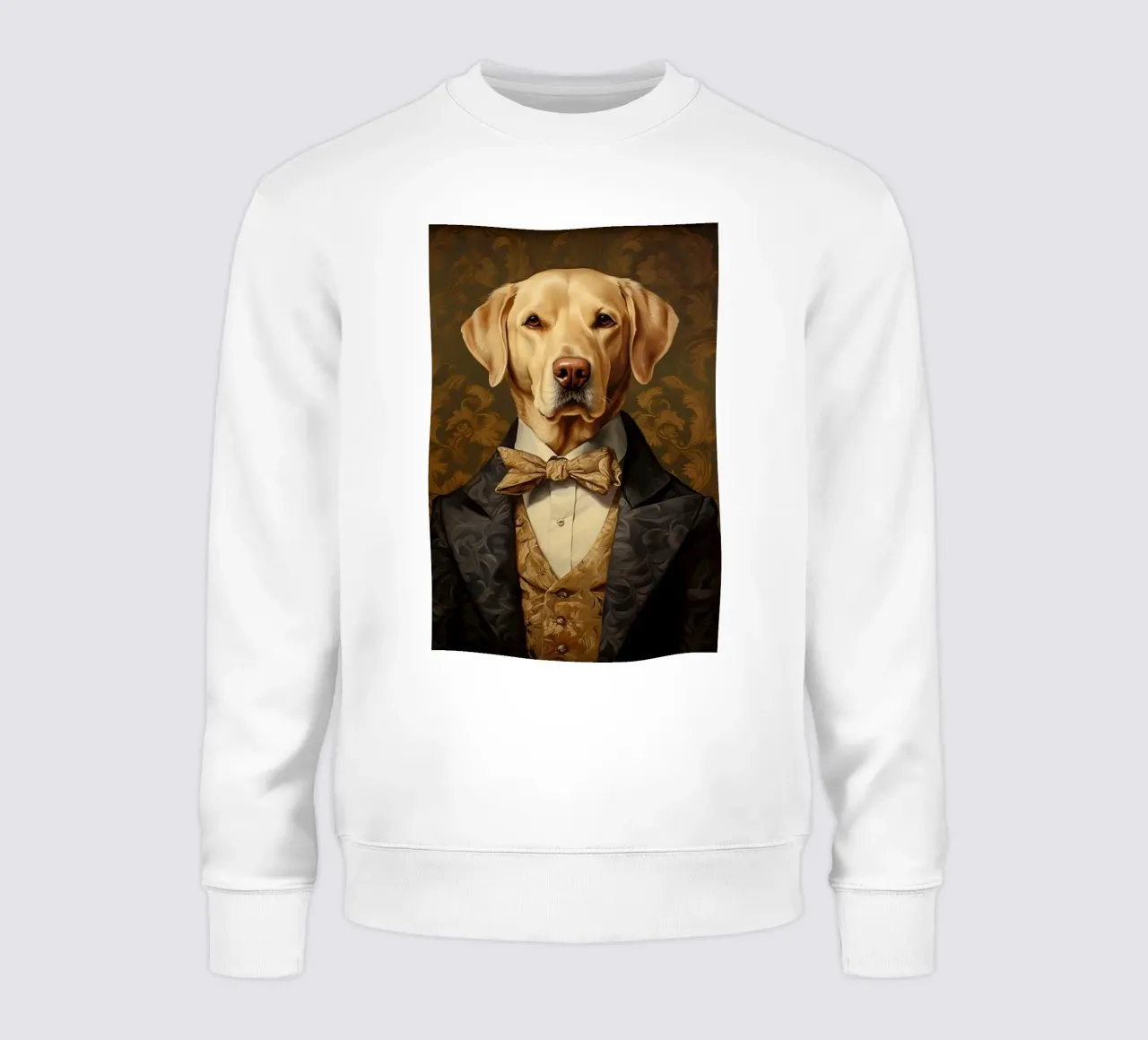 Lab giallo con papillon felpa da Wumples