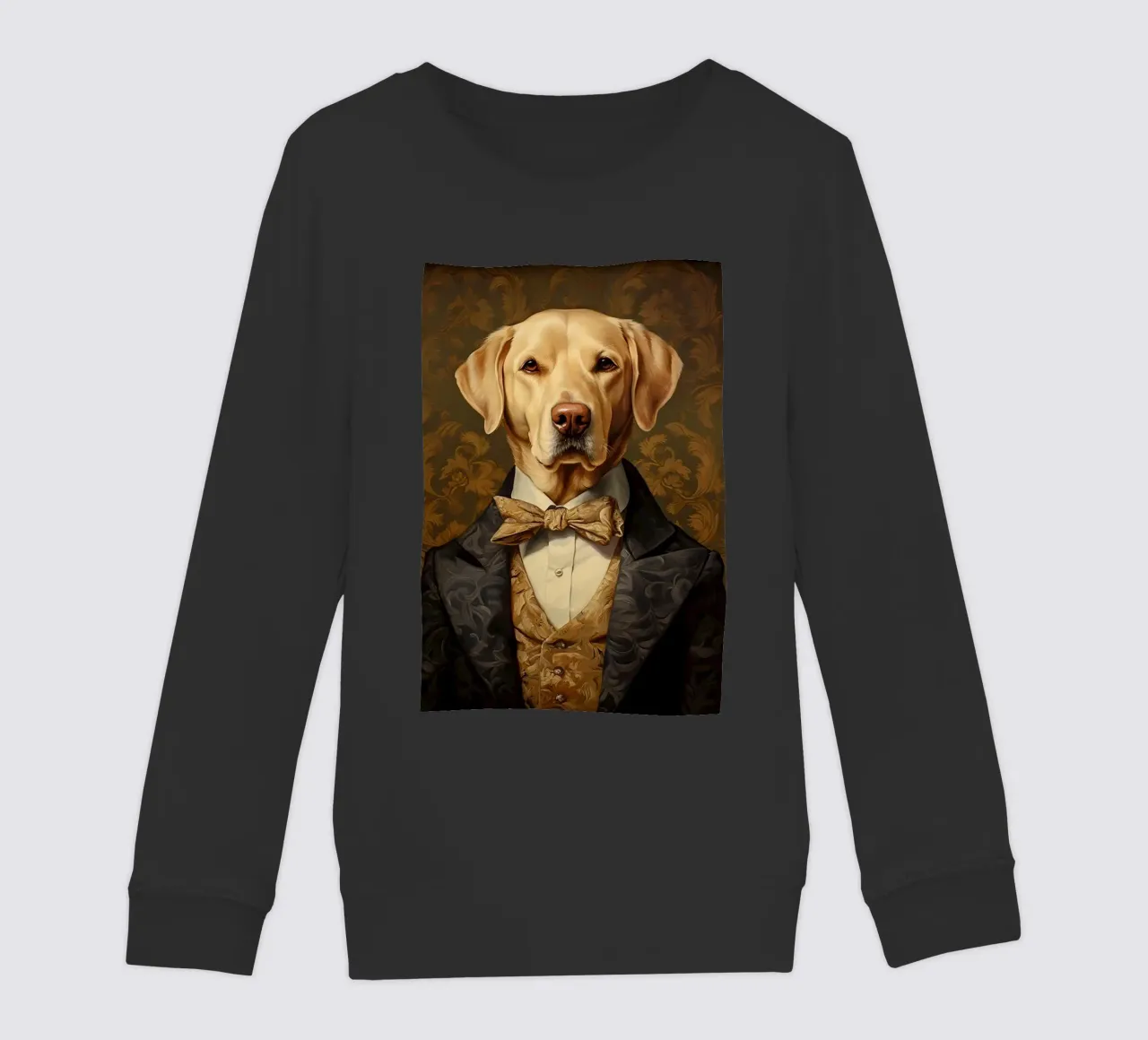 Lab giallo con papillon felpa bambino da Wumples