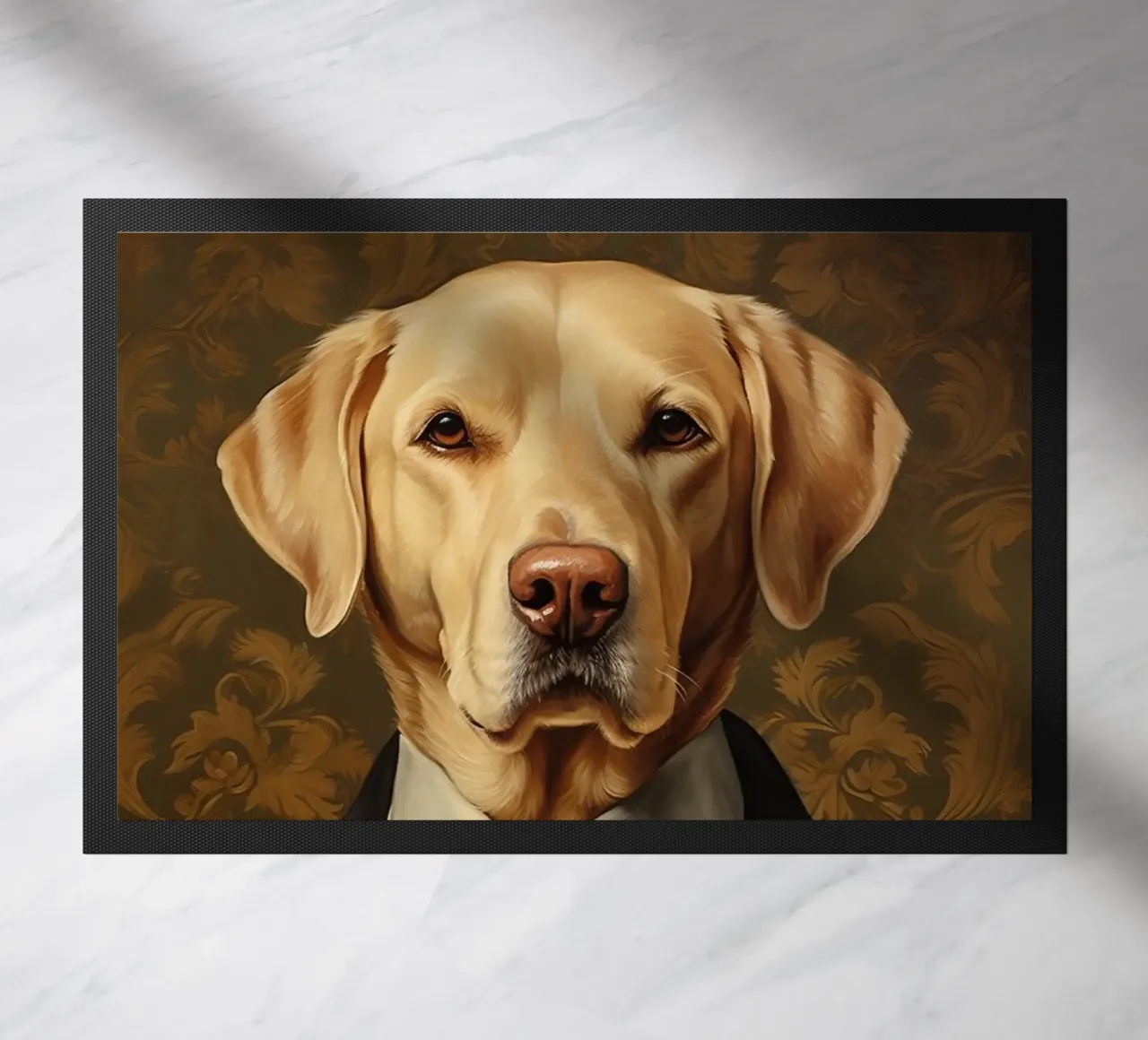 Lab giallo con papillon zerbino da Wumples