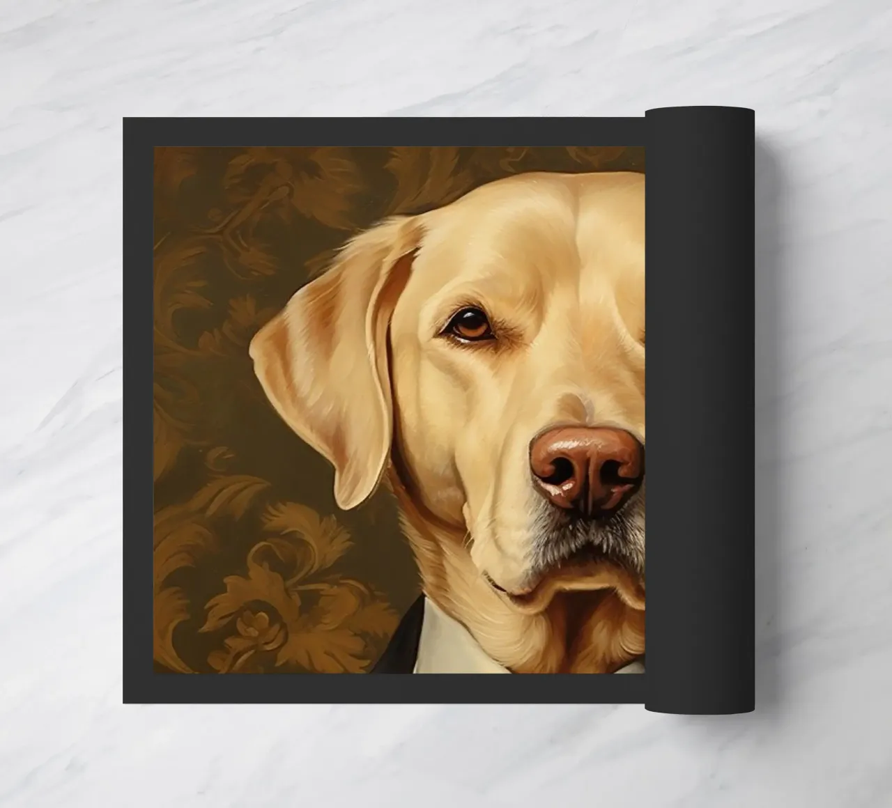 Lab giallo con papillon zerbino da Wumples