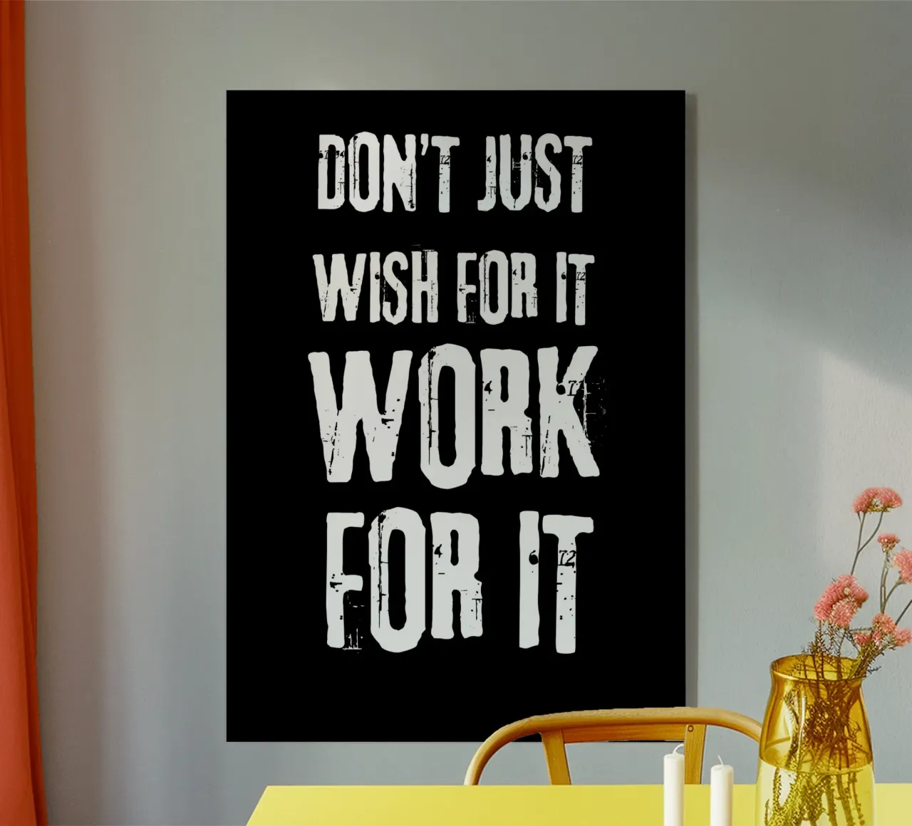Work for it motivational poster plexiglass da vintageshop