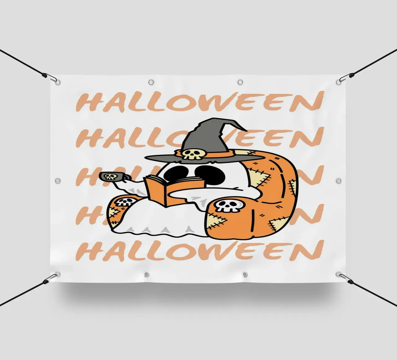 Halloween ghost telo in pvc da HolidaysCandyWalls