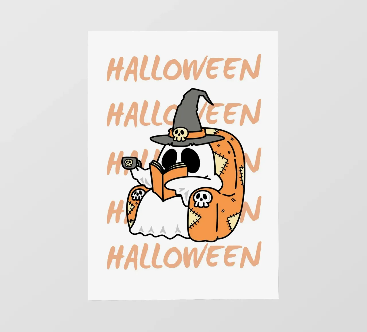 Halloween ghost telo in pvc da HolidaysCandyWalls