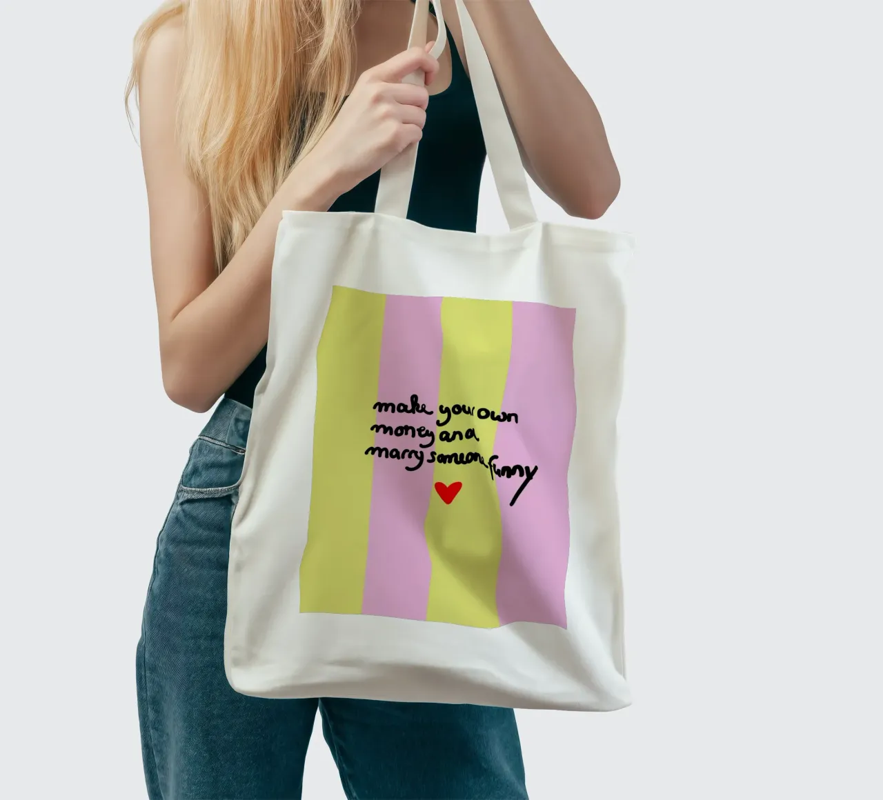 make your own money borsa in juta da Hej Ibiza by Ute Arnold