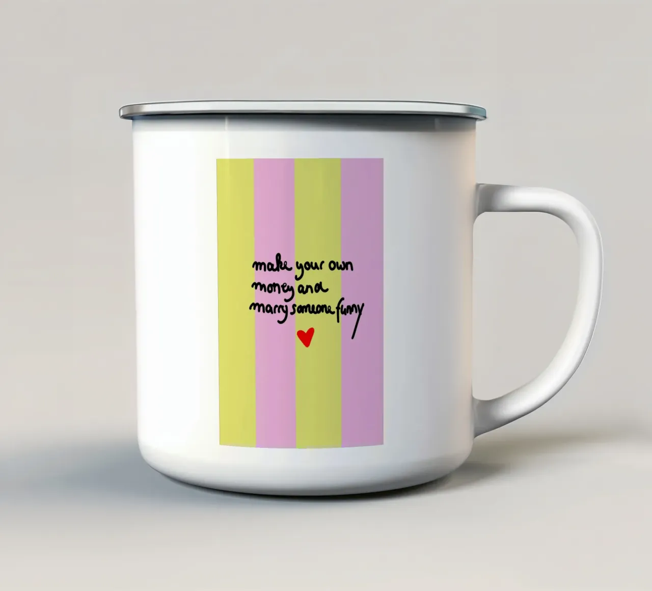 make your own money tazza in smalto da Hej Ibiza by Ute Arnold