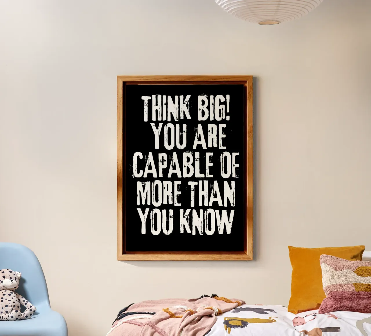 Think Big! Motivational Text Art pannello forex da vintageshop