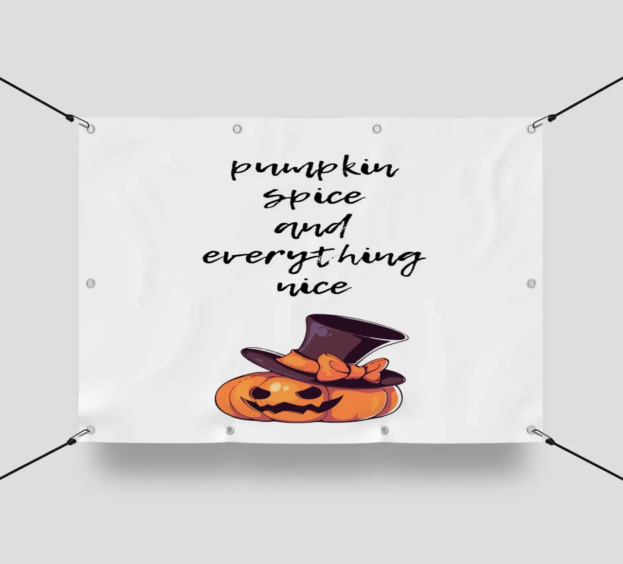Pumpkin spice and everything nice telo in pvc da HolidaysCandyWalls