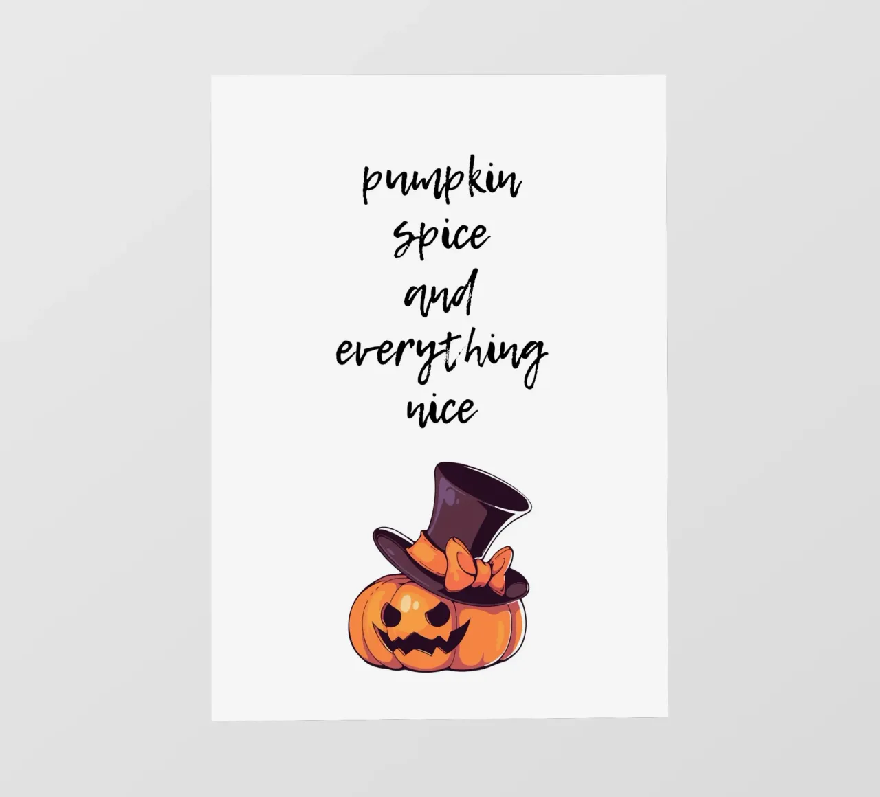 Pumpkin spice and everything nice telo in pvc da HolidaysCandyWalls
