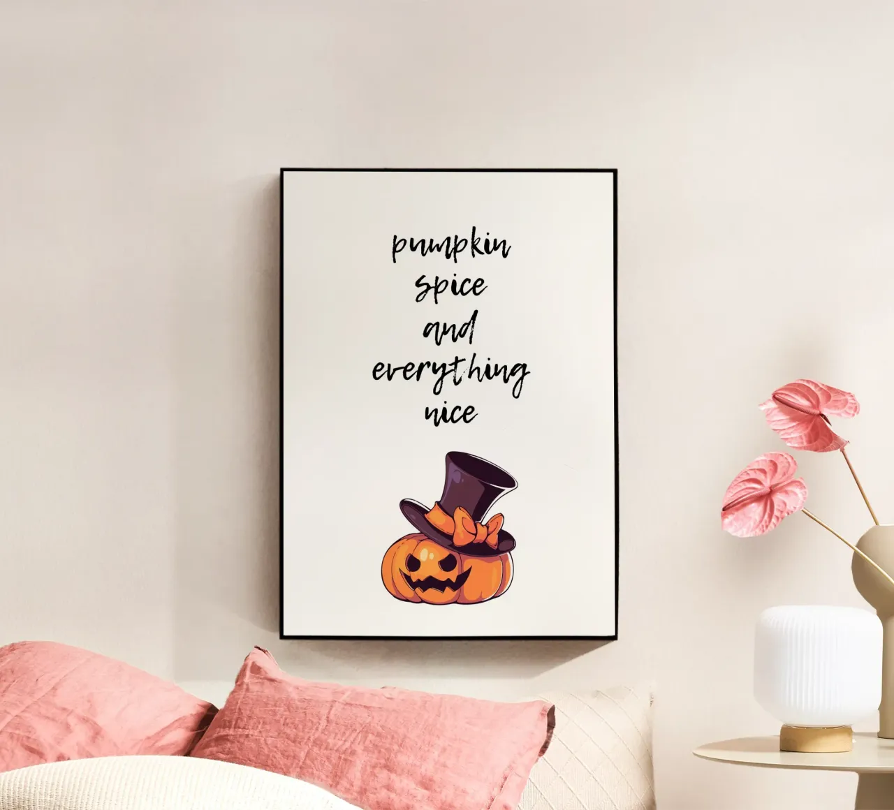 Pumpkin spice and everything nice plexiglass da HolidaysCandyWalls
