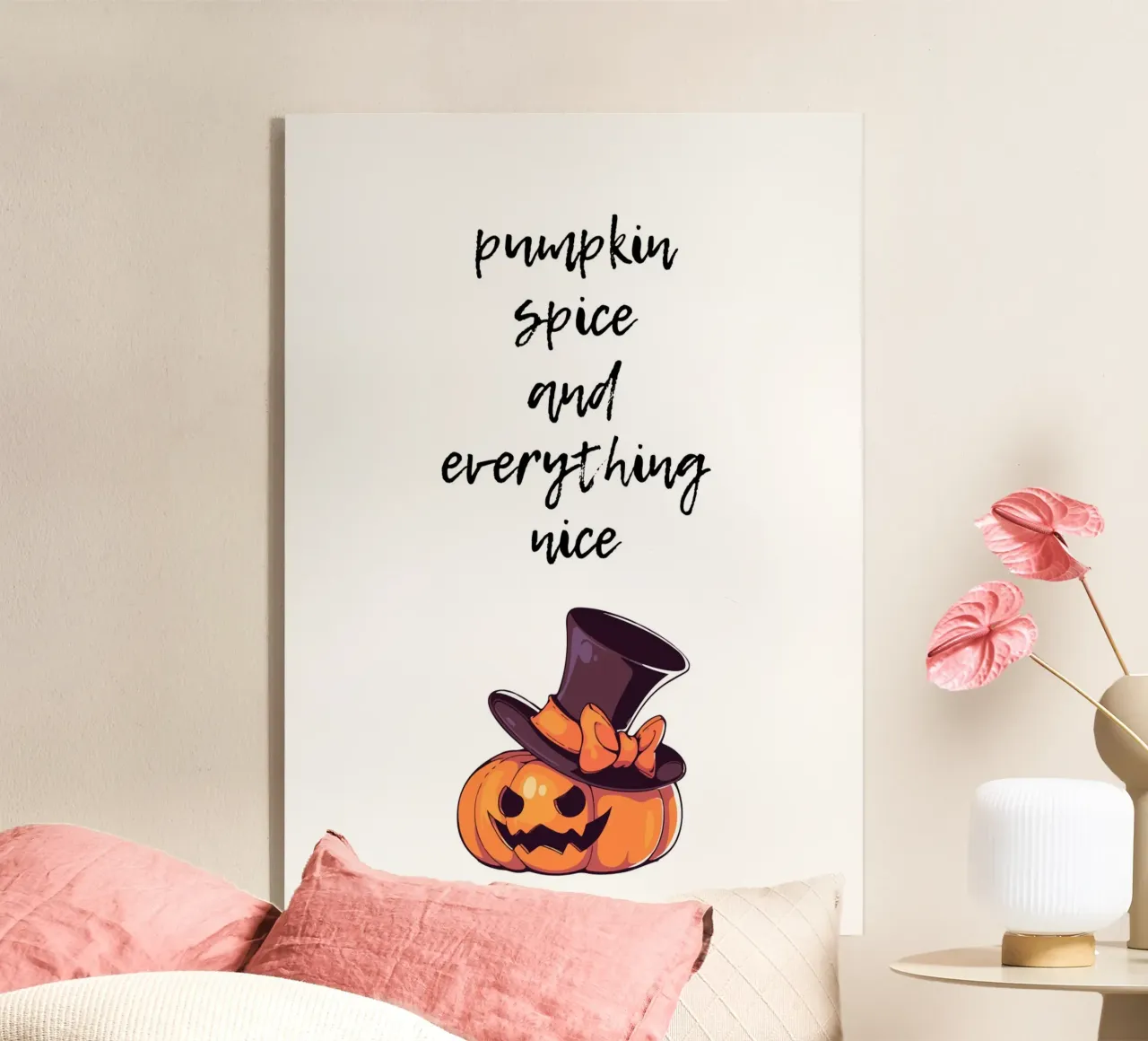 Pumpkin spice and everything nice plexiglass da HolidaysCandyWalls