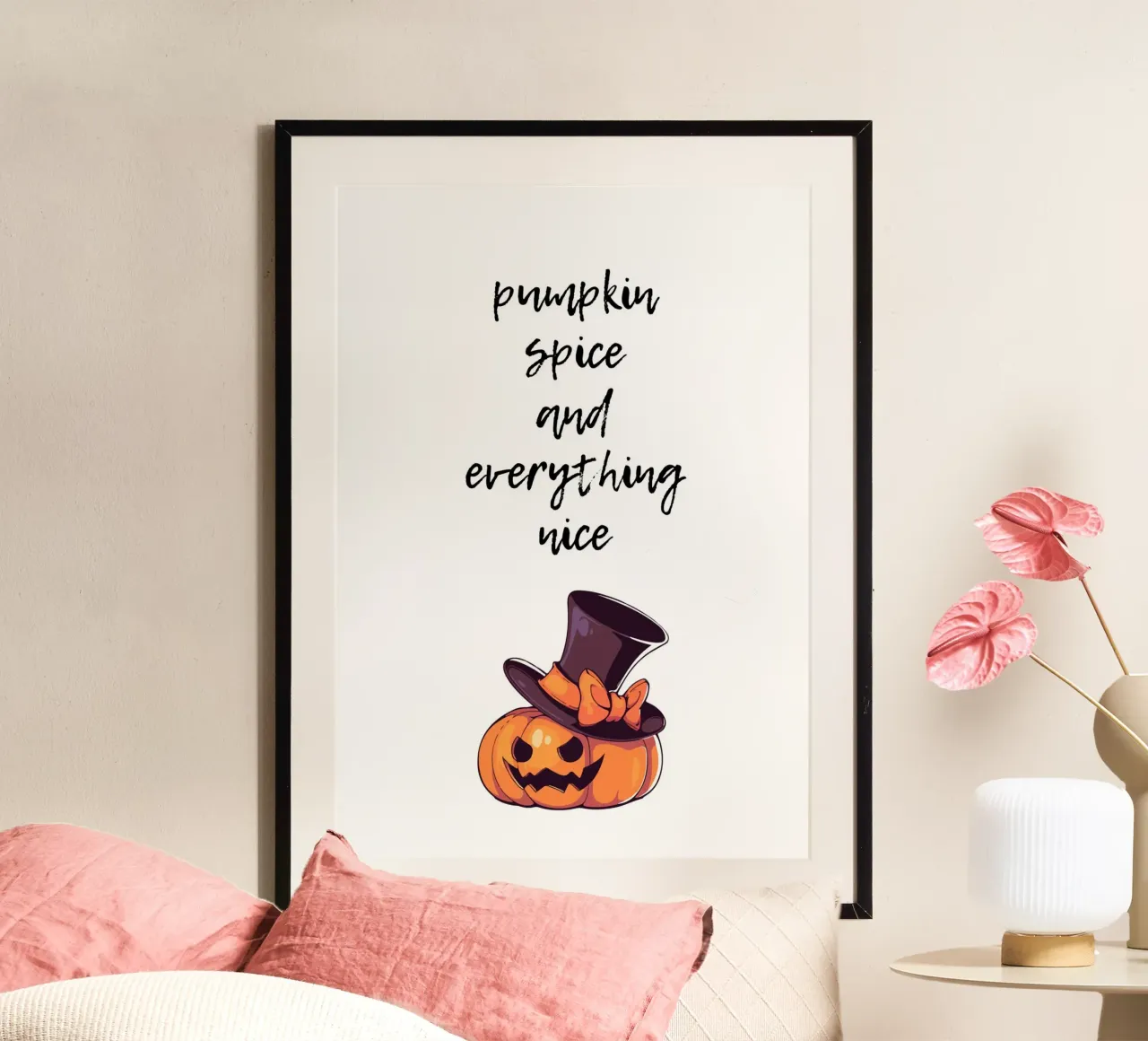 Pumpkin spice and everything nice carta hahnemühle da HolidaysCandyWalls