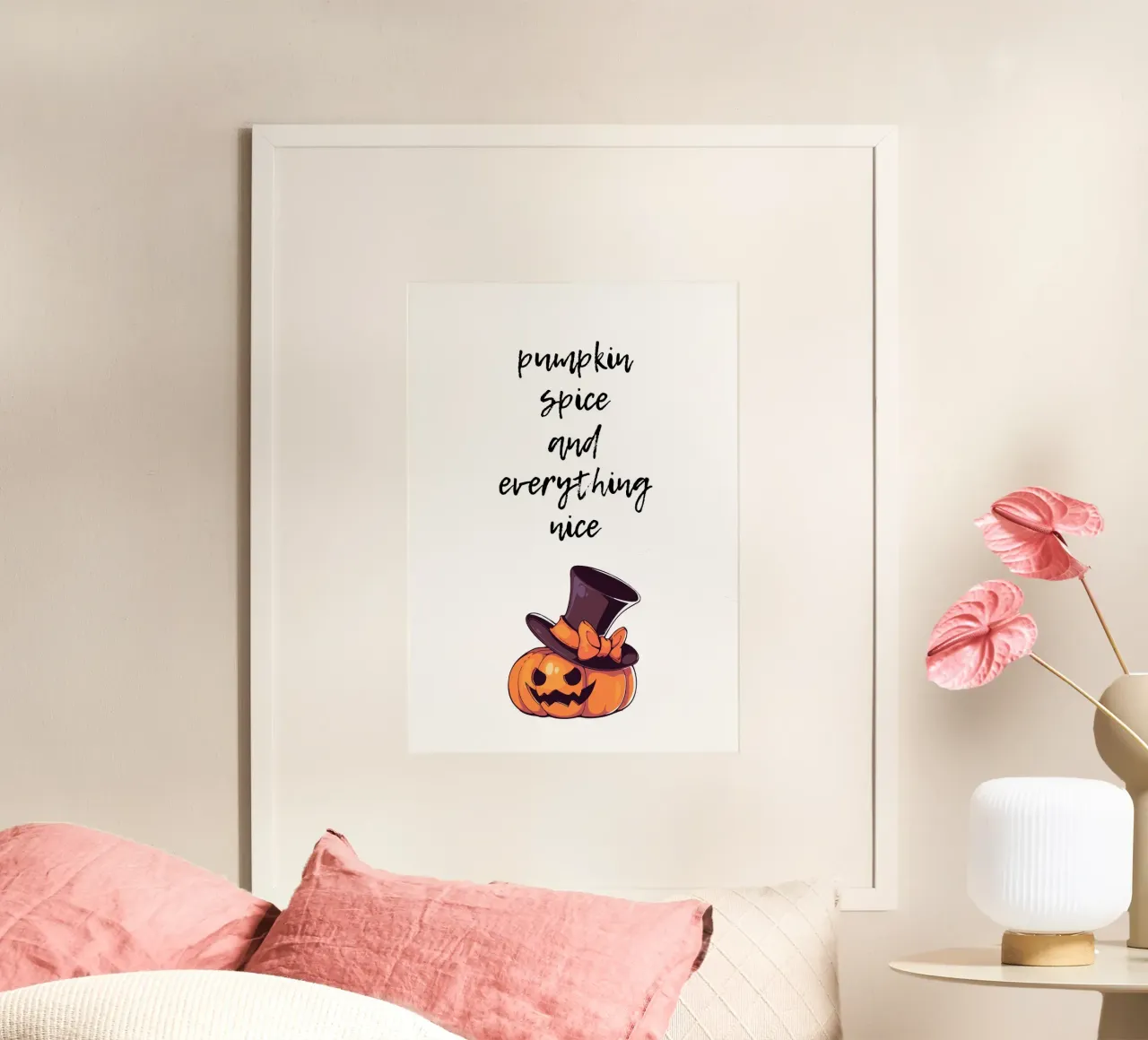 Pumpkin spice and everything nice carta hahnemühle da HolidaysCandyWalls