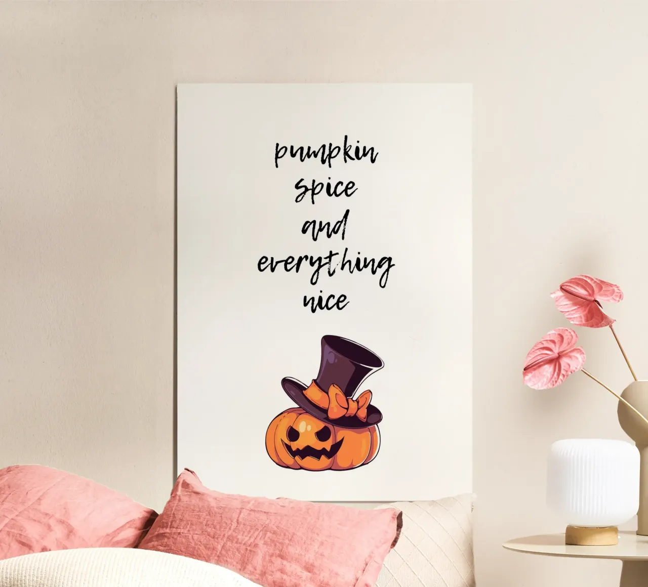 Pumpkin spice and everything nice carta hahnemühle da HolidaysCandyWalls