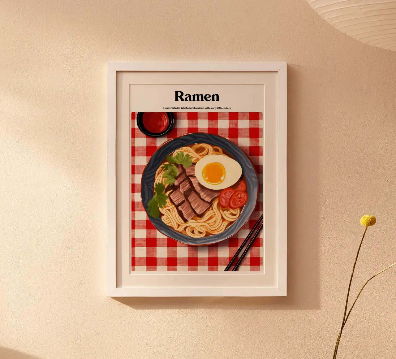 Boho Poster Club 3 Ramen poster con telaio in plastica da Boho Print Collection