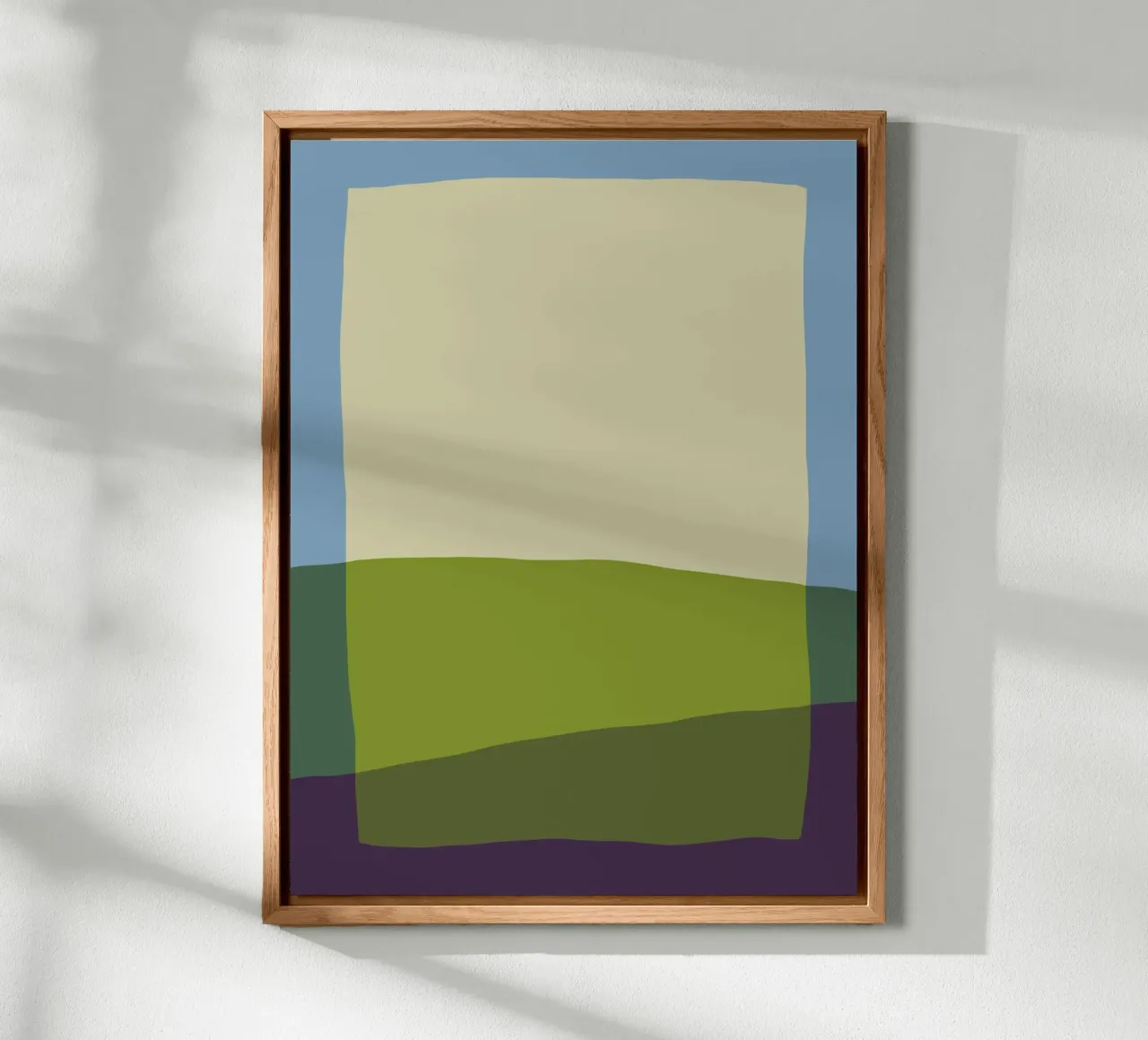 Minimalist Landscape with Color Blocks forex plate by Life of Pie