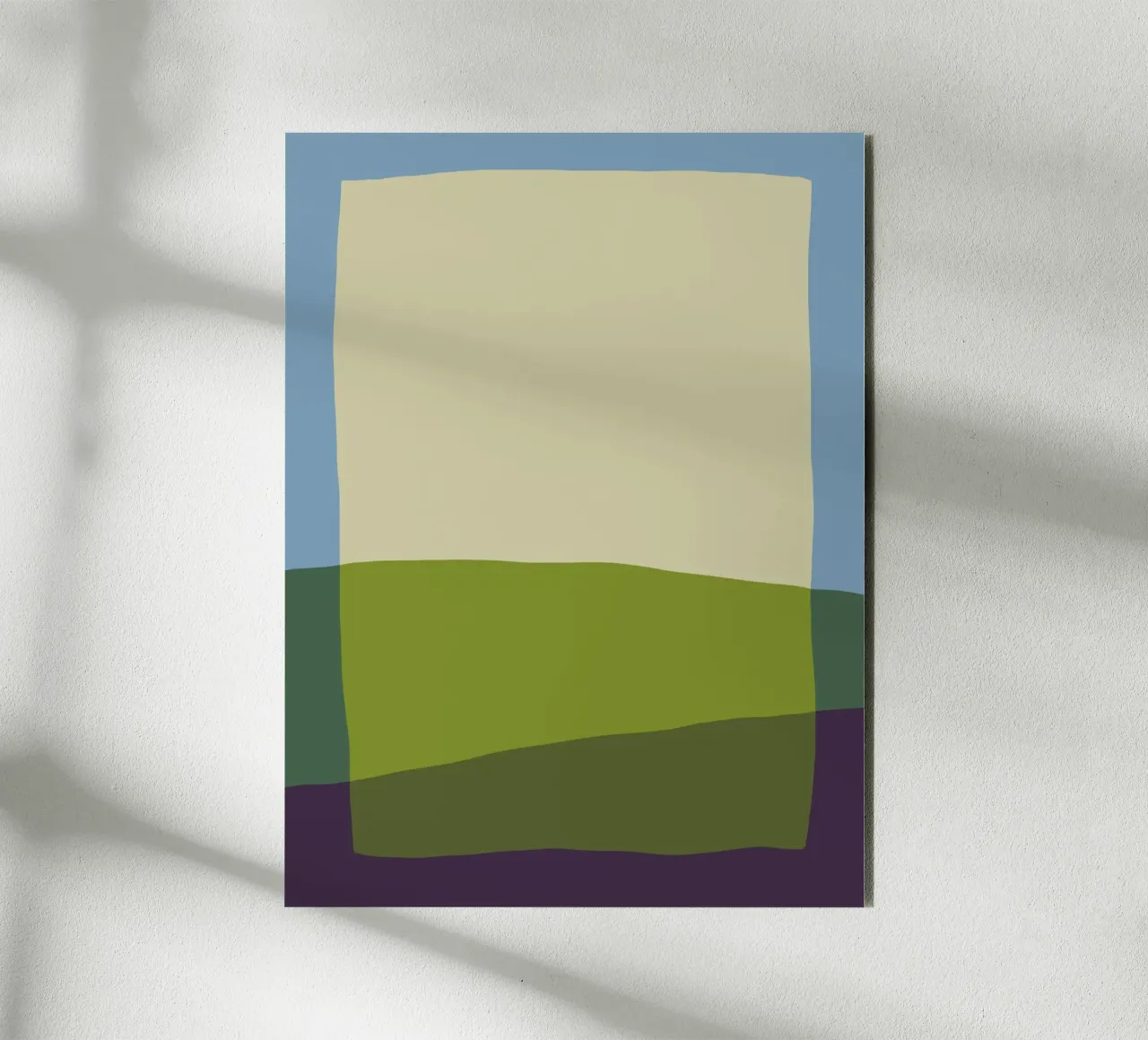 Minimalist Landscape with Color Blocks forex plate by Life of Pie