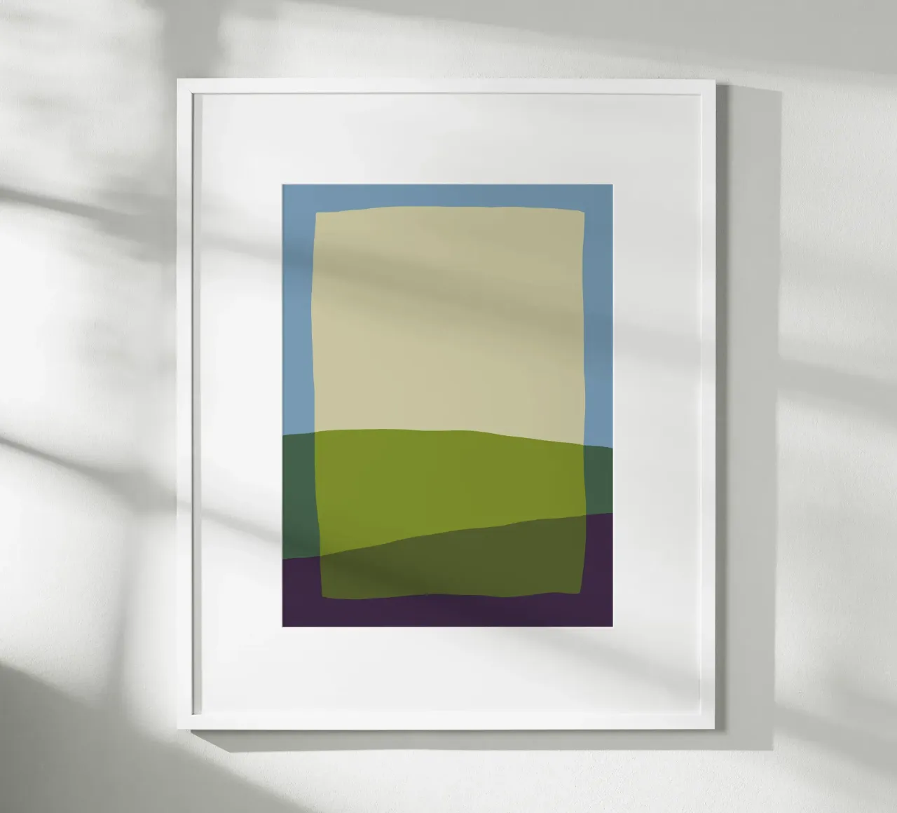 Minimalist Landscape with Color Blocks poster by Life of Pie