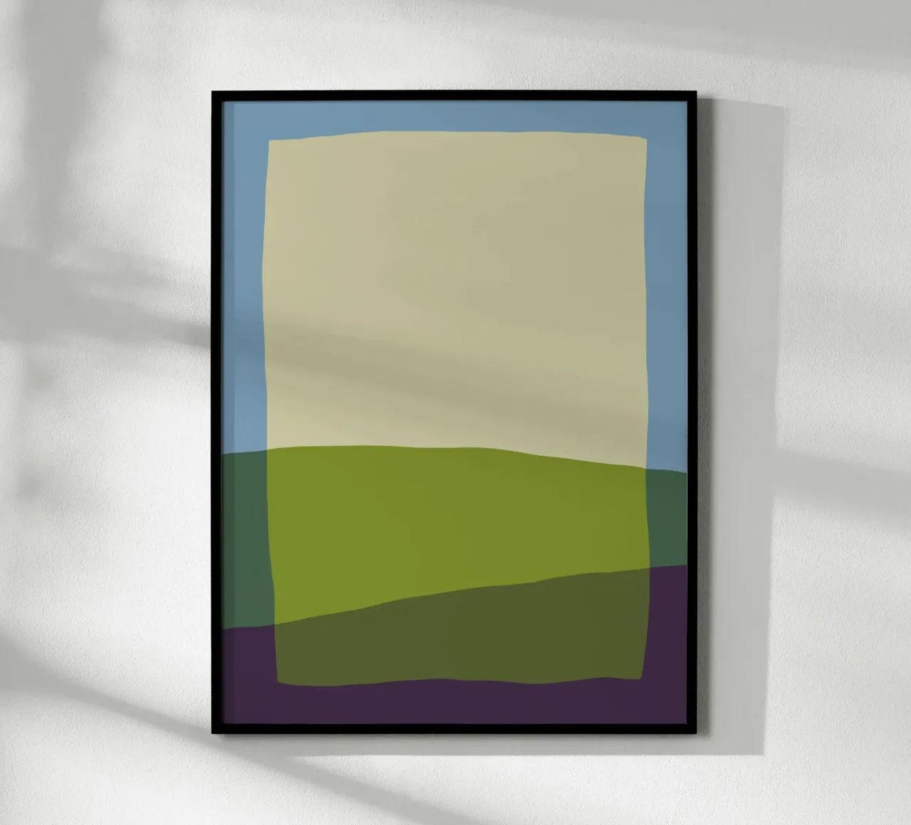 Minimalist Landscape with Color Blocks poster by Life of Pie