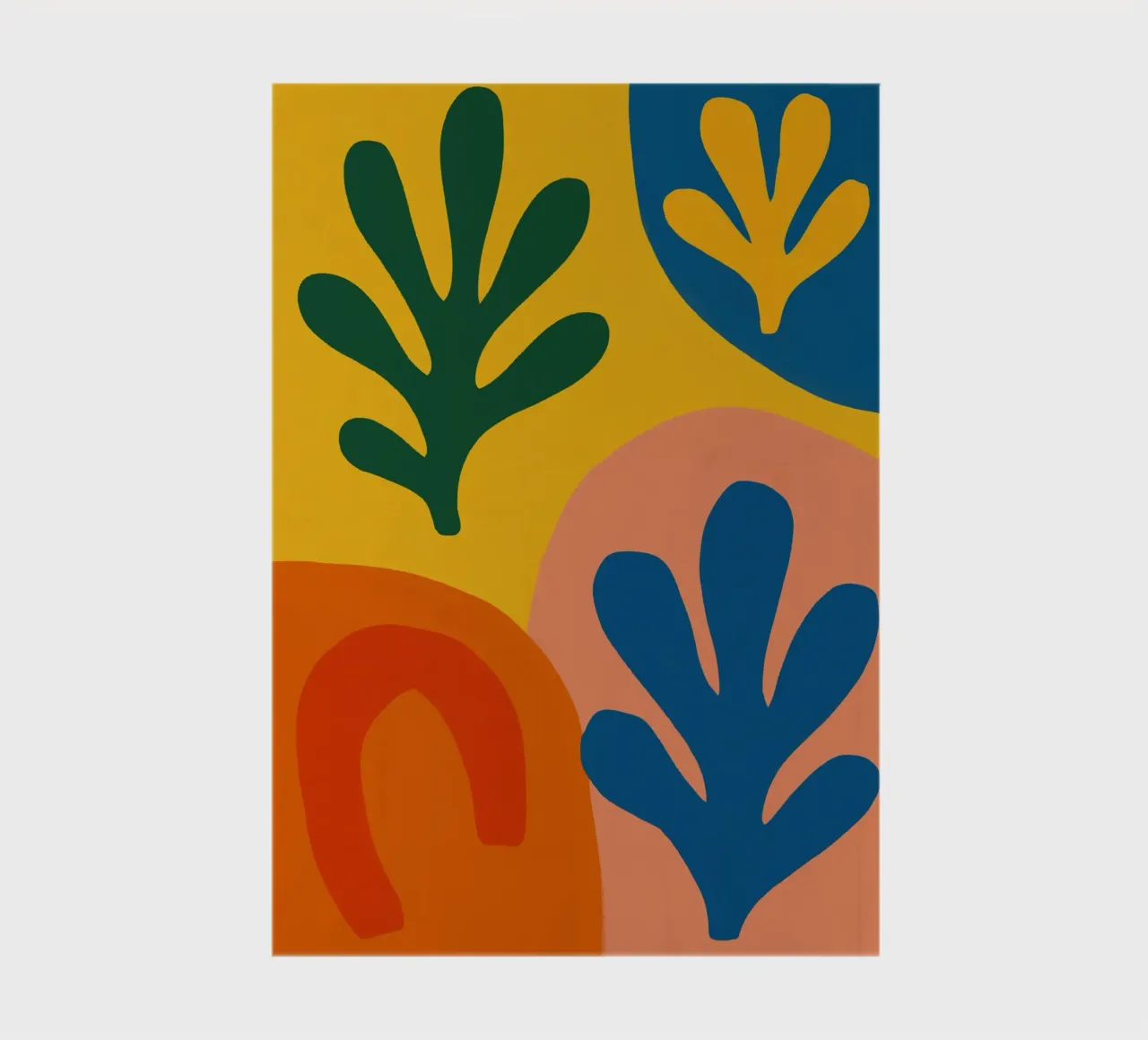 Vibrant Leaf Motif Composition notebook by Life of Pie