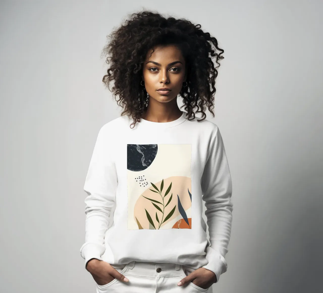 Abstrakt floral botanisch Sweatshirt von Locquinn Fuller