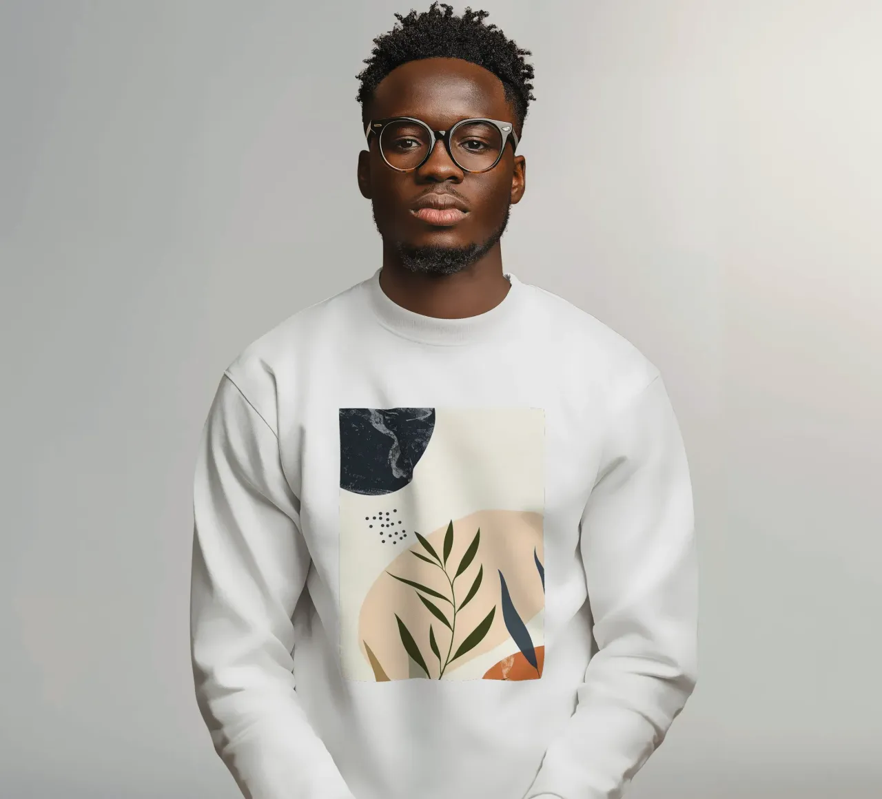 Abstrakt floral botanisch Sweatshirt von Locquinn Fuller