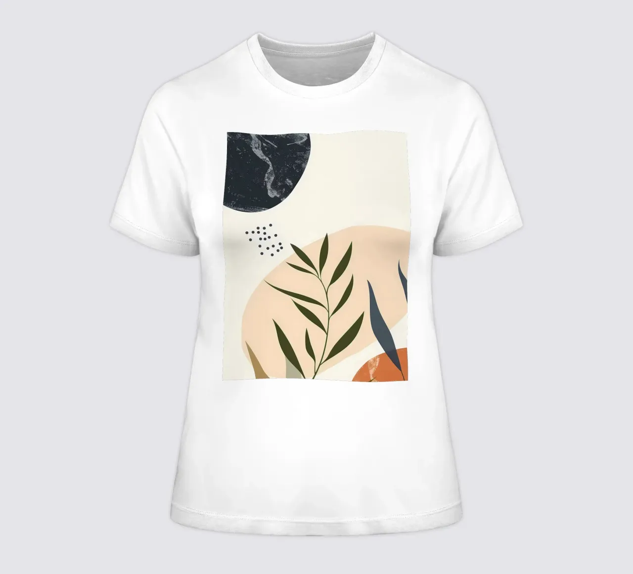 Astratto floreale botanico t-shirt da donna da Locquinn Fuller