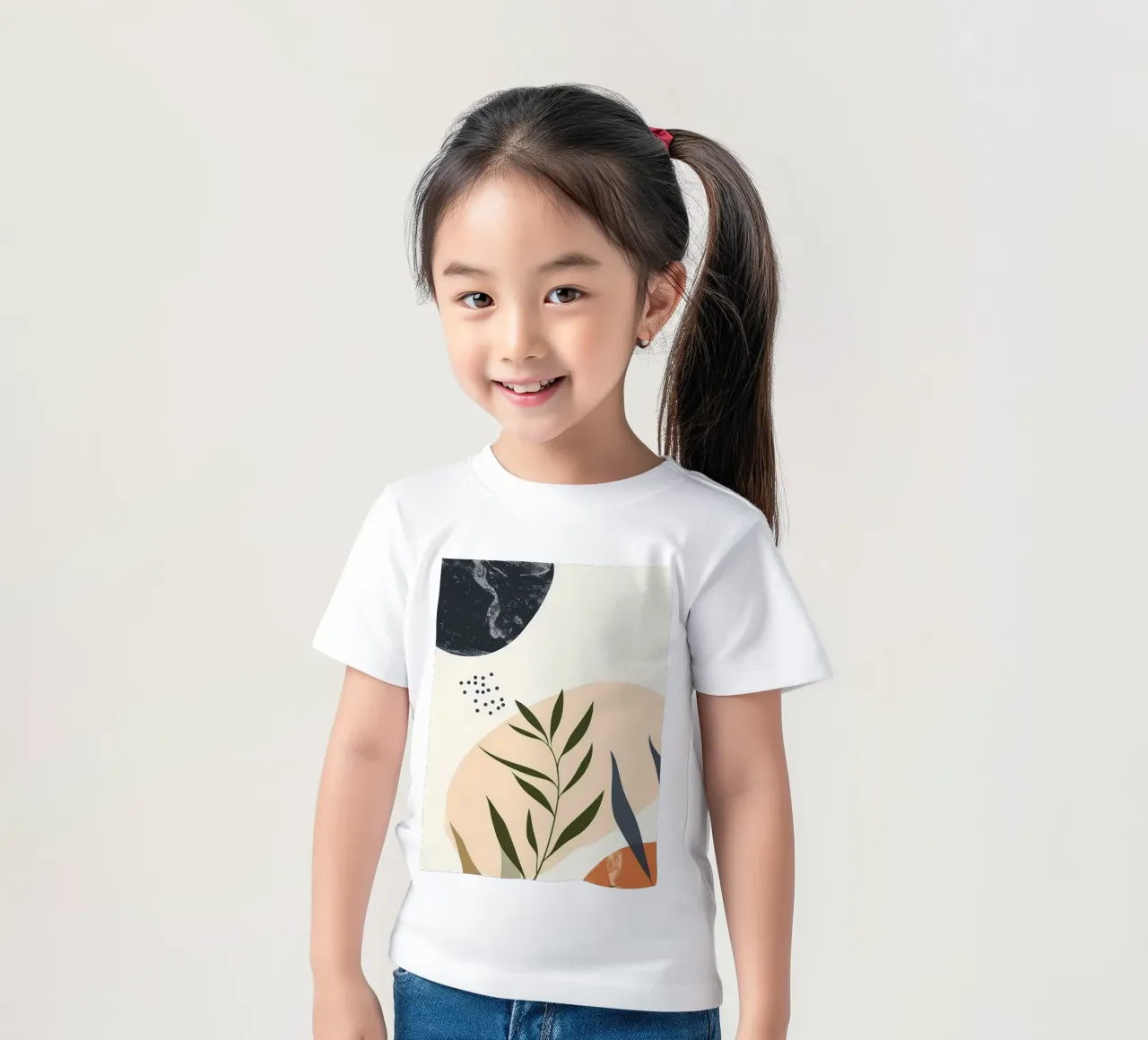 Astratto floreale botanico t-shirt bambini da Locquinn Fuller