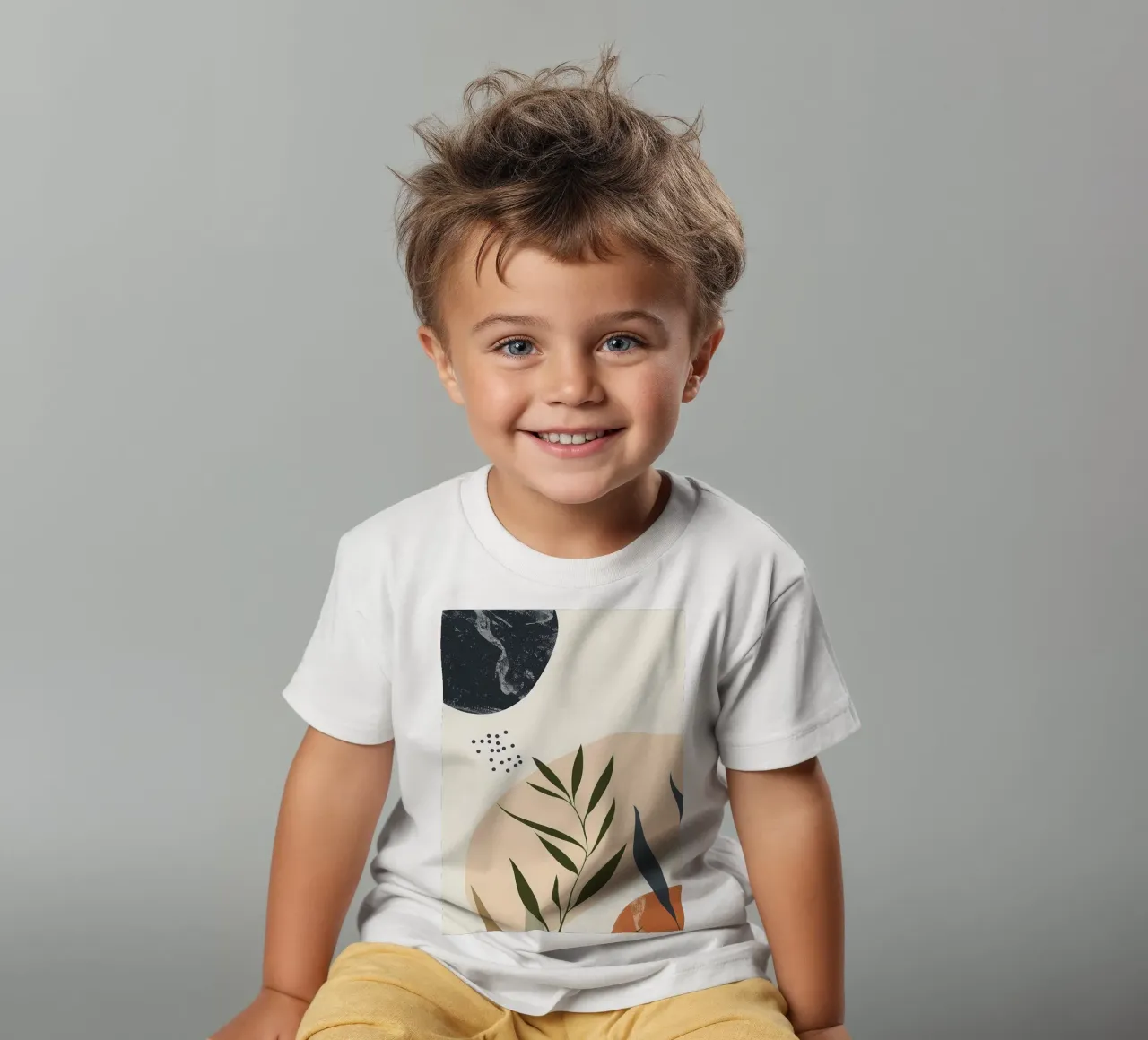 Astratto floreale botanico t-shirt bambini da Locquinn Fuller