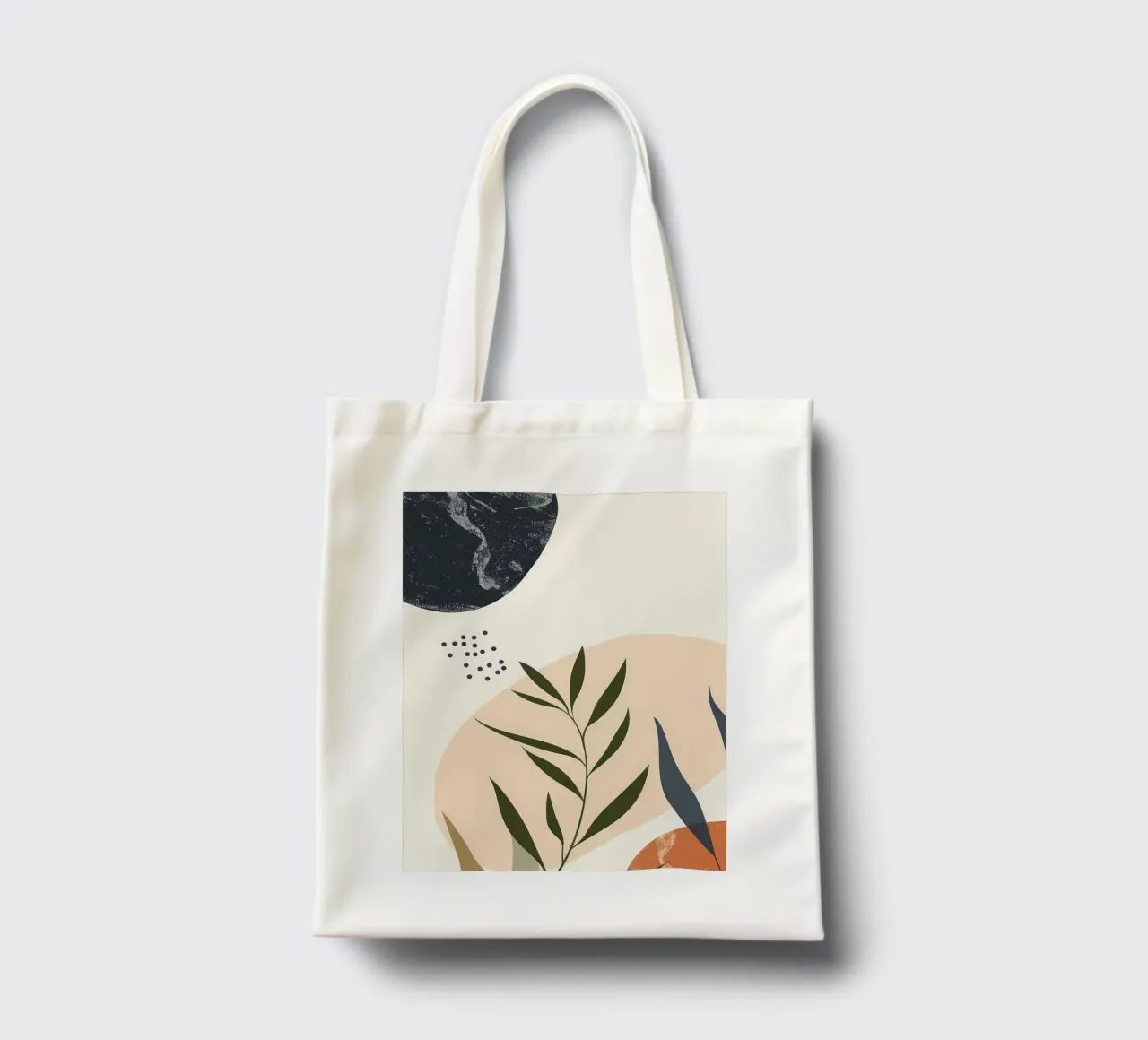 Astratto floreale botanico borsa in juta da Locquinn Fuller