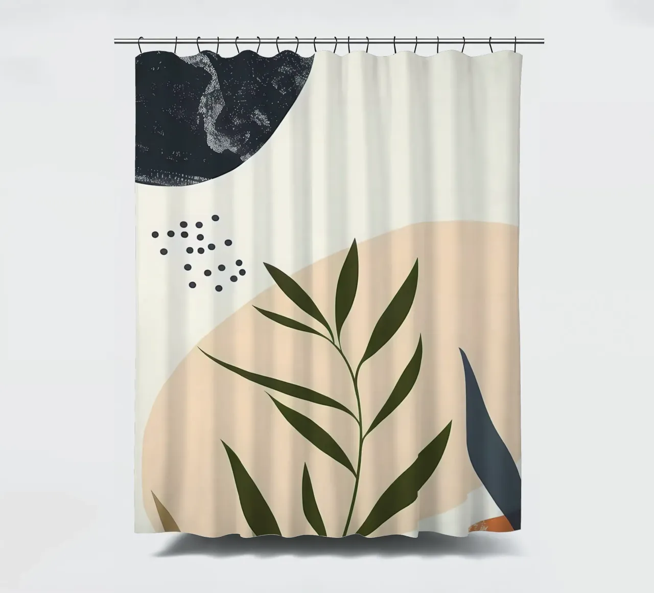 Abstract bloemig botanisch douchegordijn van Locquinn Fuller