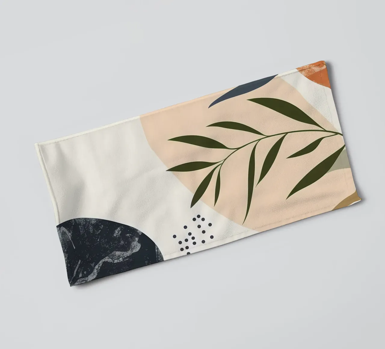 Abstract floral botanic towel by Locquinn Fuller