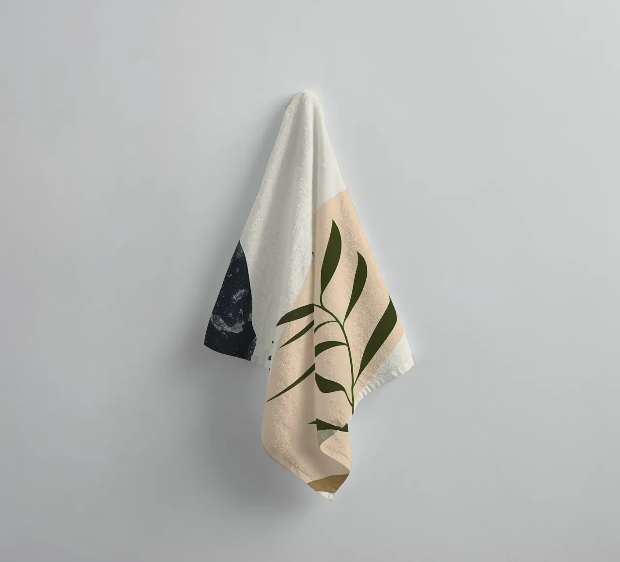 Abstract floral botanic towel by Locquinn Fuller