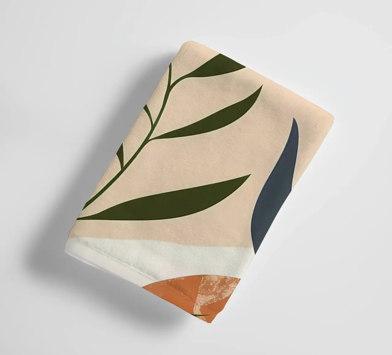 Abstract floral botanic towel by Locquinn Fuller
