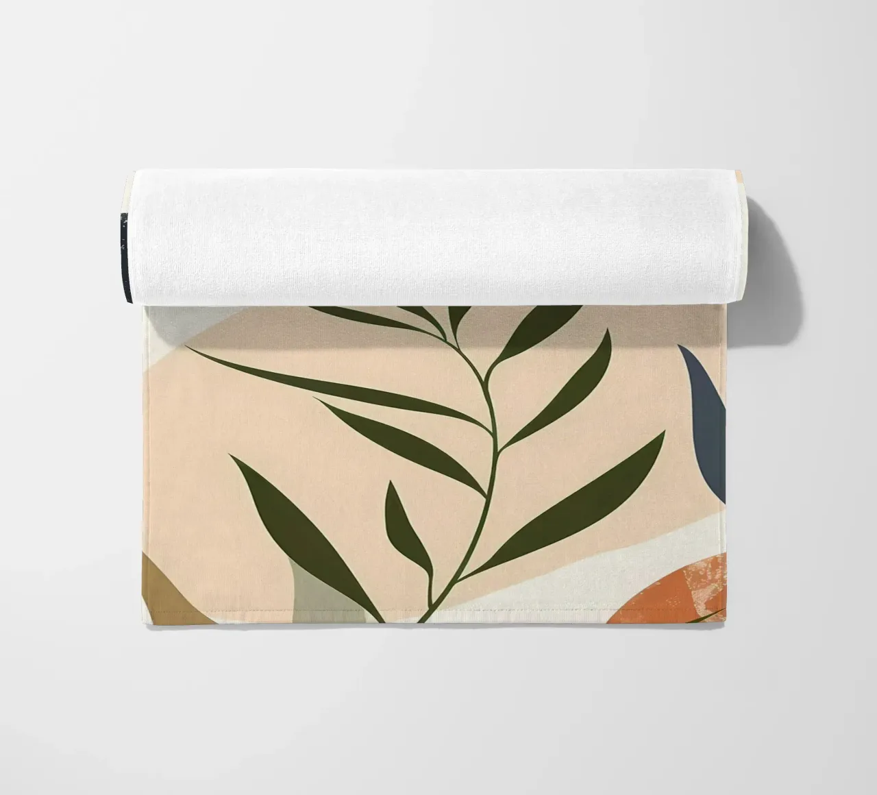 Abstract bloemig botanisch strandhanddoek van Locquinn Fuller