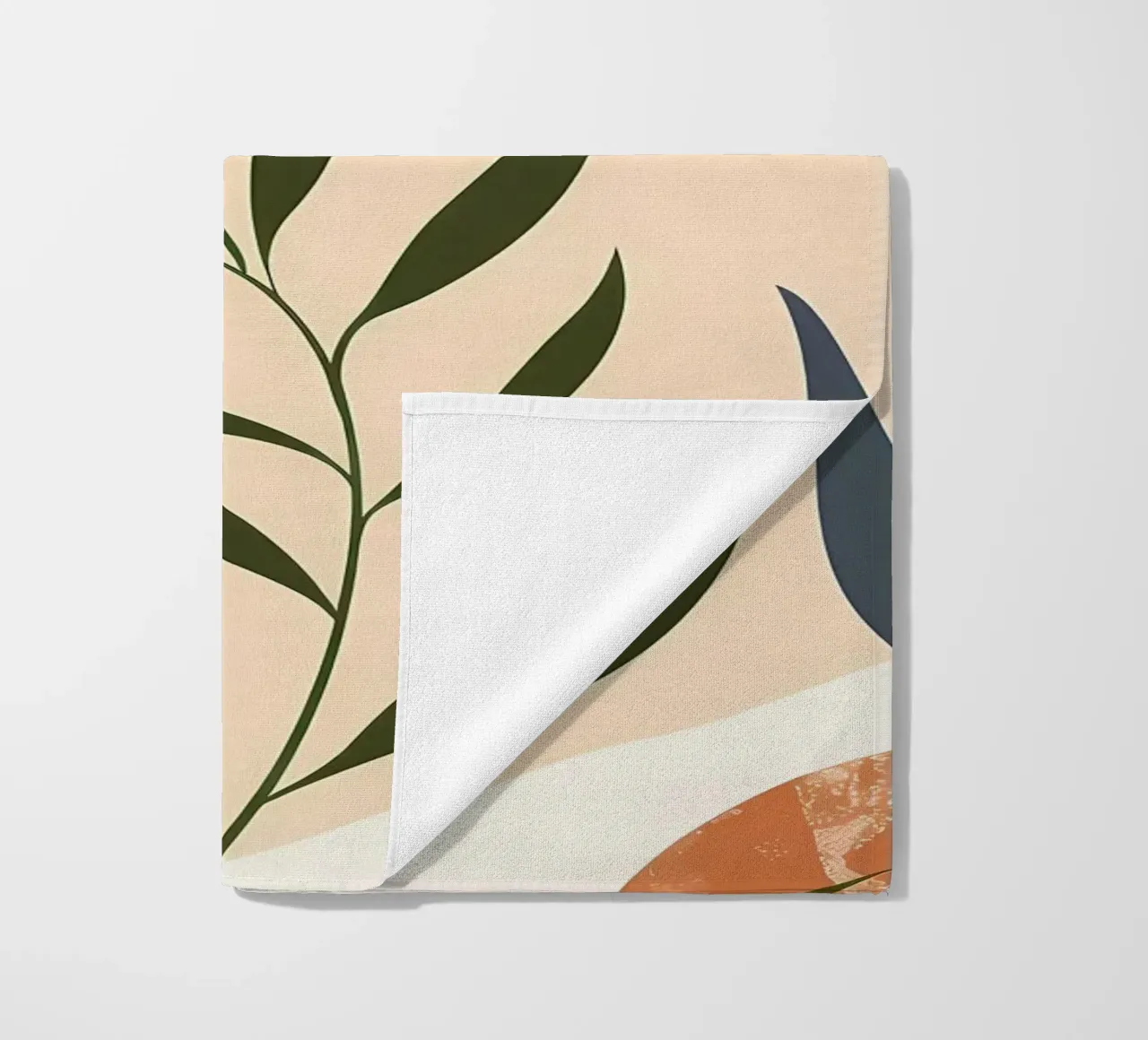 Abstract bloemig botanisch strandhanddoek van Locquinn Fuller