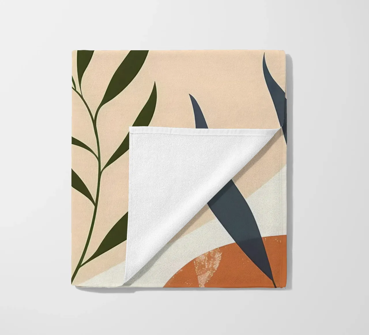 Abstract bloemig botanisch strandhanddoek van Locquinn Fuller