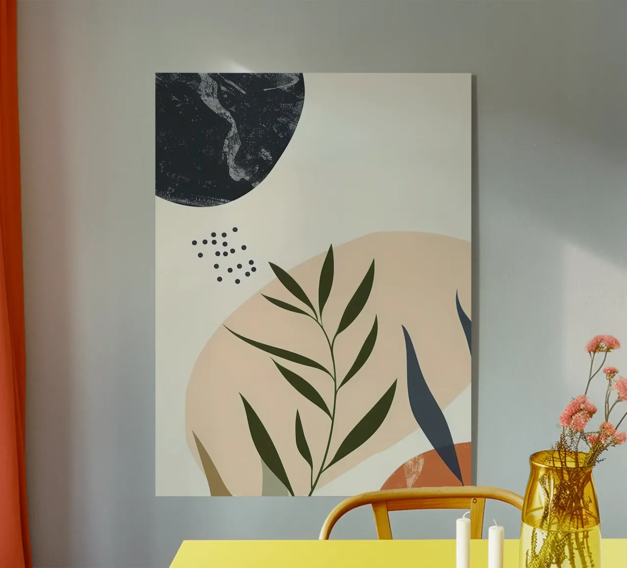 Astratto floreale botanico plexiglass da Locquinn Fuller
